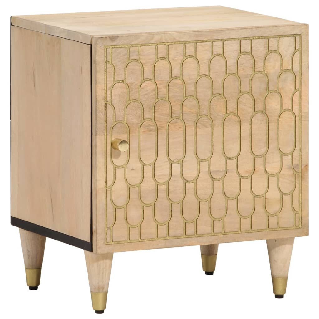 vidaXL Nachttisch Nachttisch 40x33x46 cm Massivholz günstig online kaufen