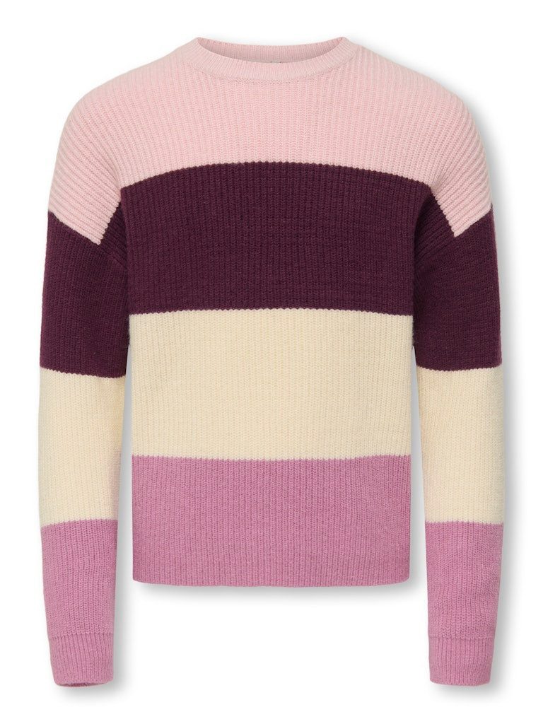 KIDS ONLY Strickpullover KOGSANDY STRIPE PULLOVER sehr weich, legerer Schnitt