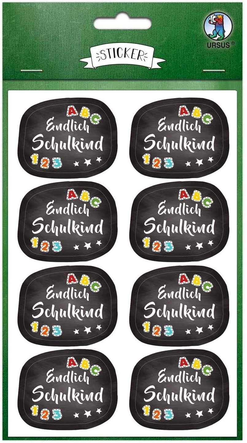 Ursus - Ludwig Bähr Aufkleber Ursus STICKER "SCHULBEGINN"74STICKER 4BG SORTIERT