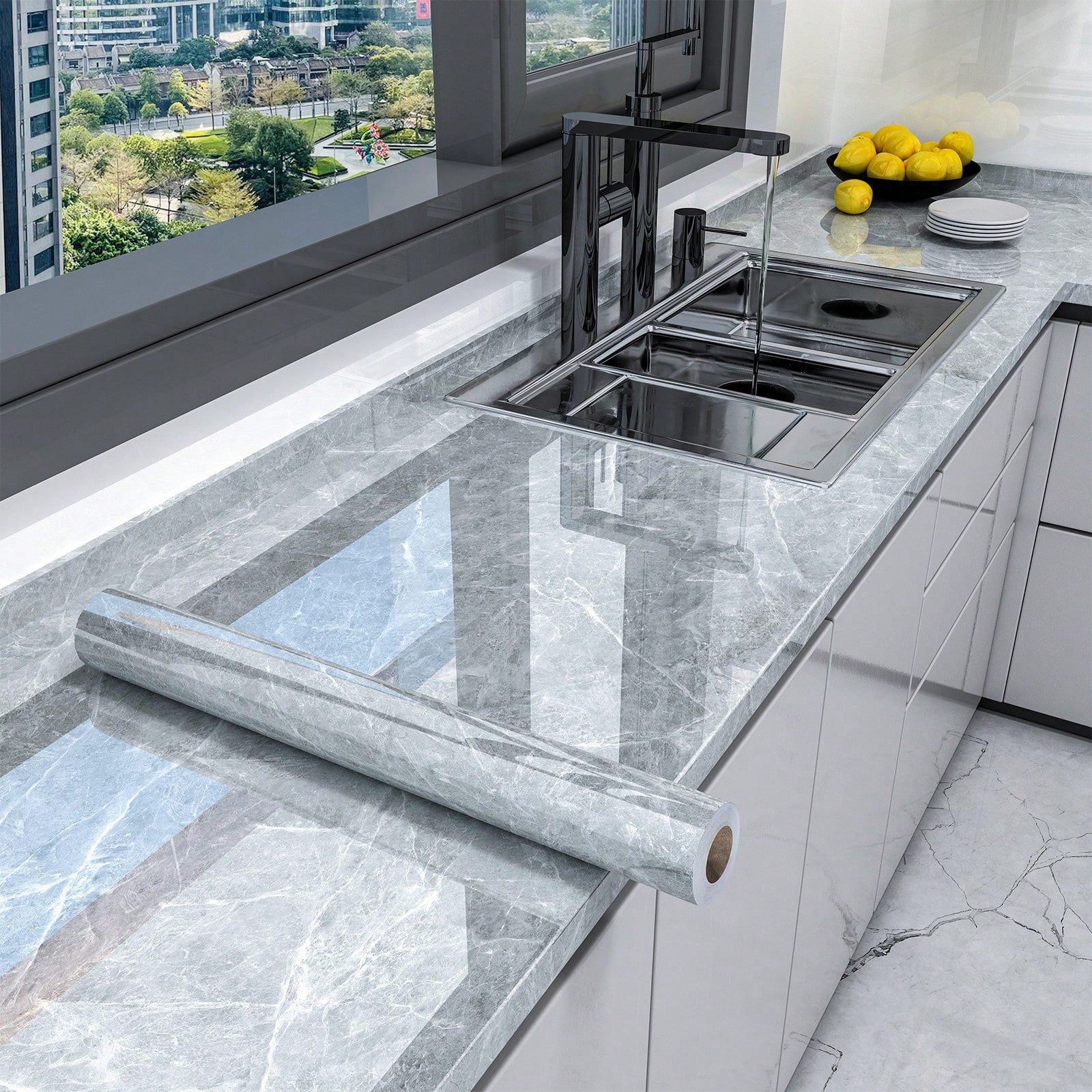 HomeBella Küchentapete Selbstklebende Tapete ohne Blasenbildung, Wasserfest günstig online kaufen