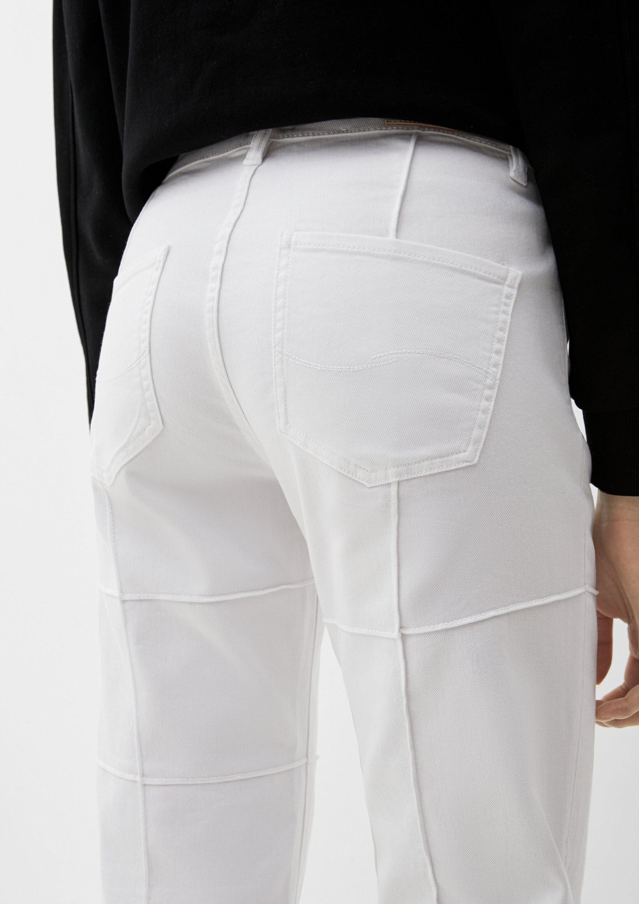 QS Slim-fit-Jeans Jeans-Hose CATIE Jeans Catie / Slim Fit / High Rise / Straight Leg / Pintucks