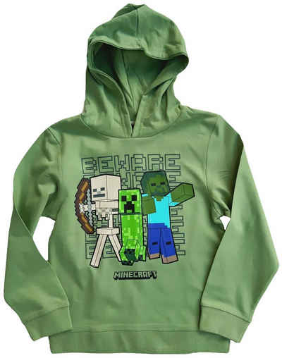 Minecraft Kapuzensweatshirt Minecraft Hoodie Sweatshirt mit Kapuze Jungen + Mädchen 8 10 12 14