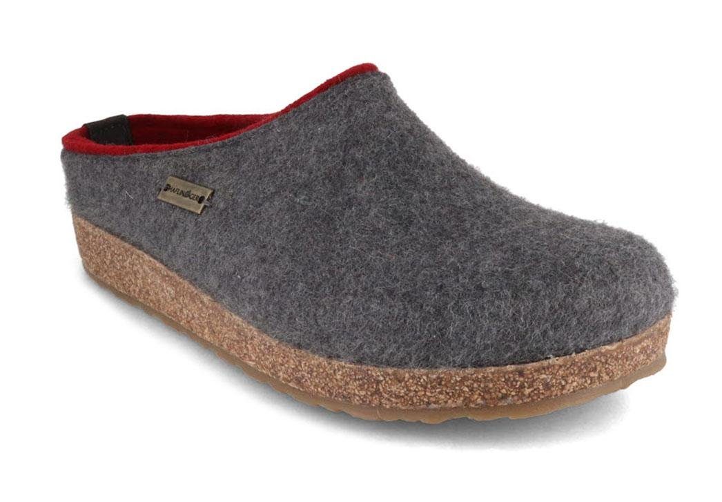 Grizzly Kris Filzpantoffeln, anthrazit, hausschuhe, filz, damen, herre Hausschuh