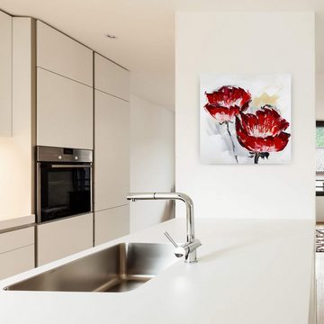 KUNSTLOFT Gemälde Der Duft der Blütenpracht 80x80 cm, Leinwandbild 100% HANDGEMALT Wandbild Wohnzimmer