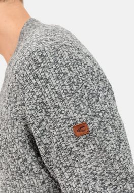 camel active Cardigan aus einem soften Baumwollmix Markenlabel