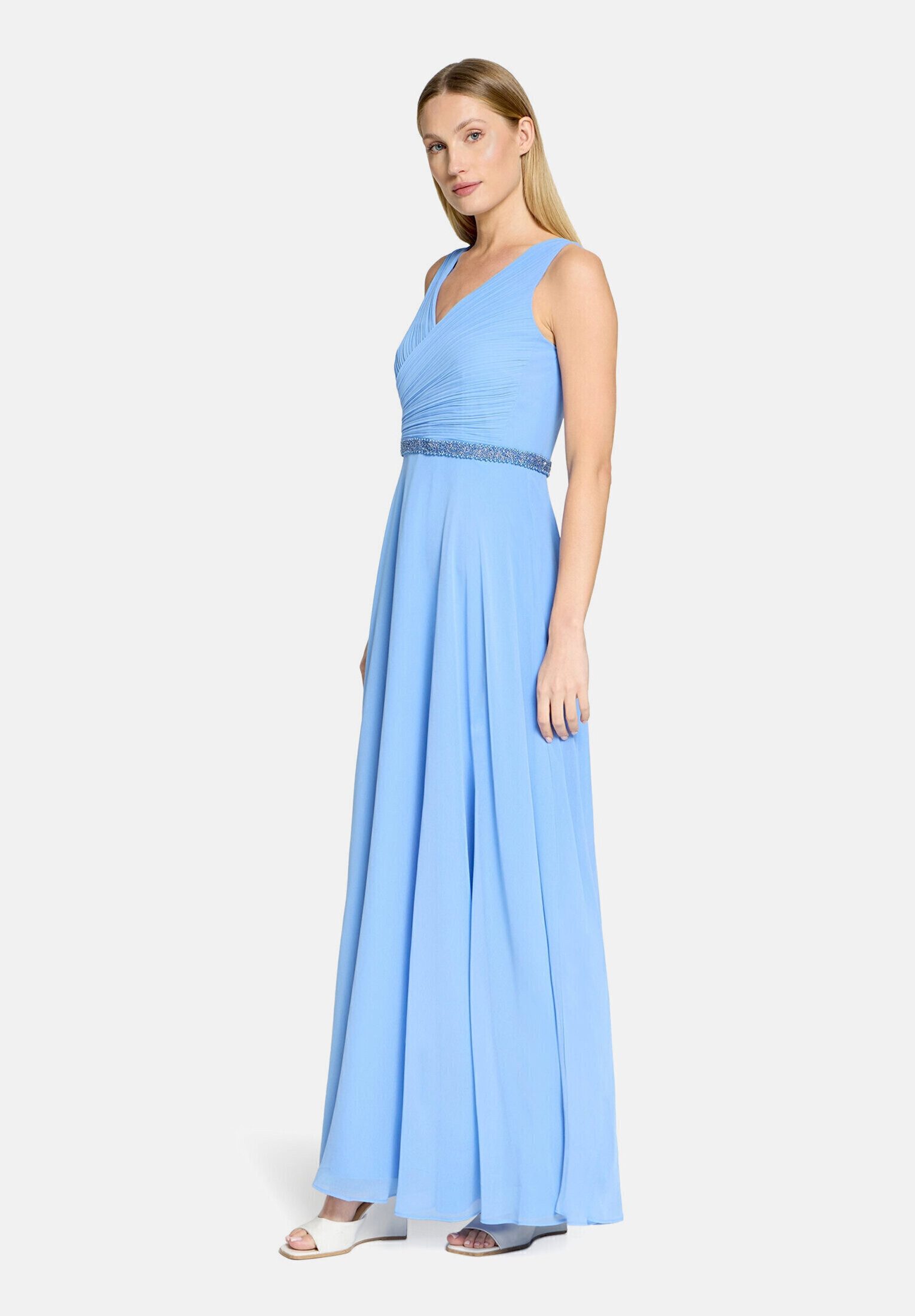 Vera Mont Abendkleid Damen mit Plissee Dekoelemente
