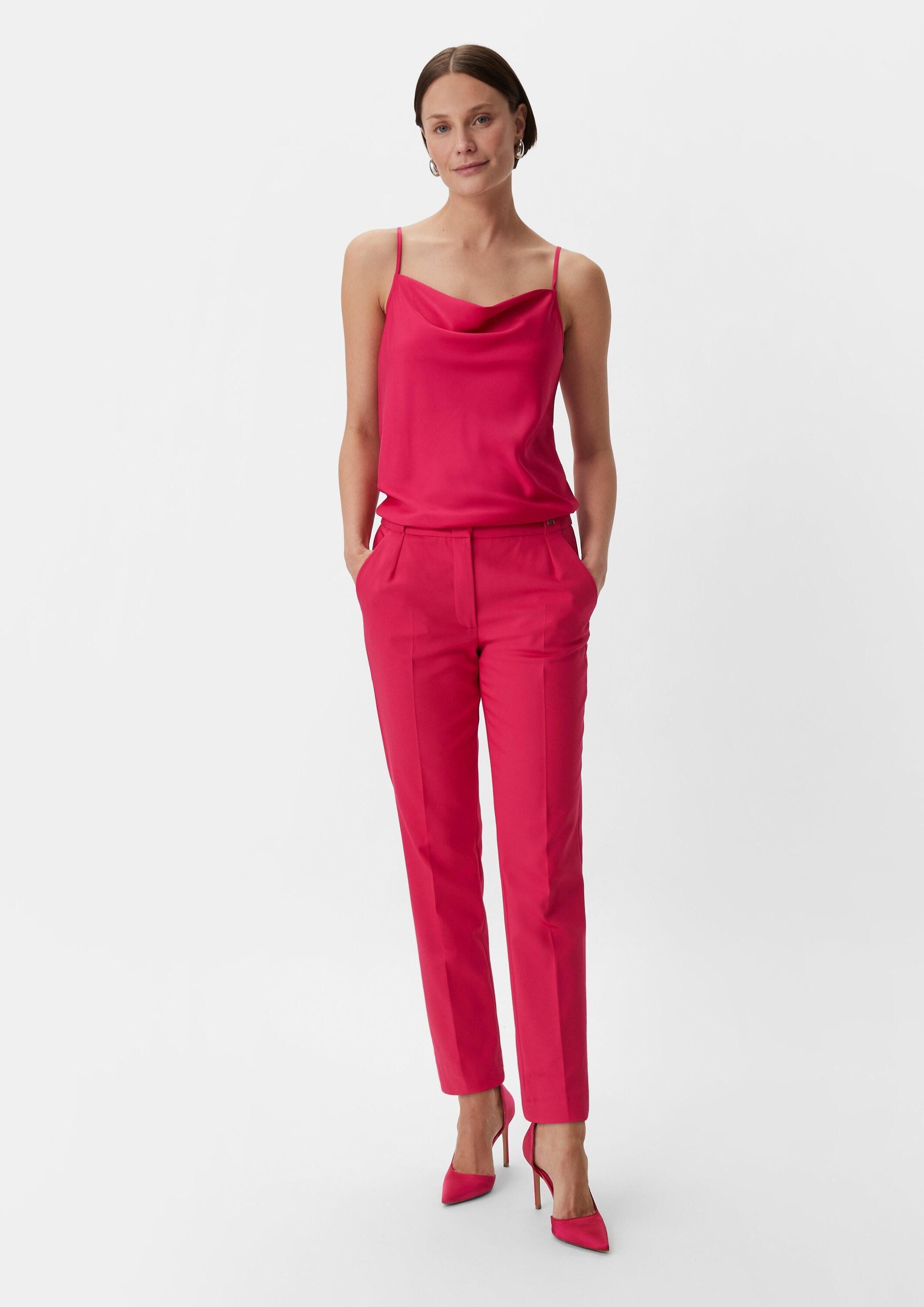 comma Chinos Hose Regular: Hose mit Bügelfalten