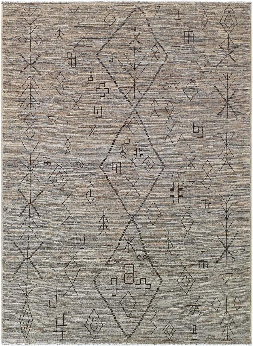 Orientteppich Berber Maroccan 262x364 Handgeknüpfter Moderner Orientteppich, Nain Trading, rechteckig, Höhe: 25 mm