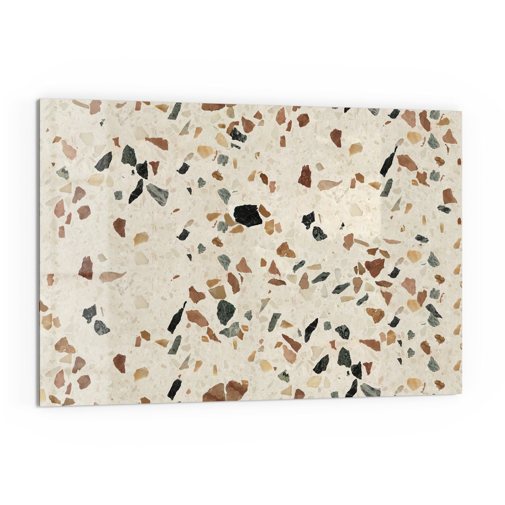 DEQORI Küchenrückwand 'Bunter Terrazzo-Stil', Glas Spritzschutz günstig online kaufen