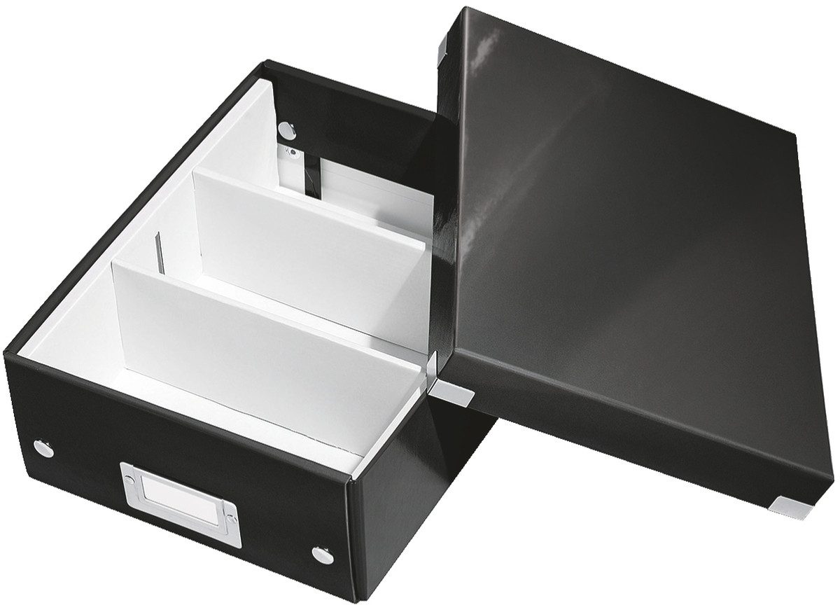 Aufbewahrungsbox Organisationsbox Click & Store klein schwarz