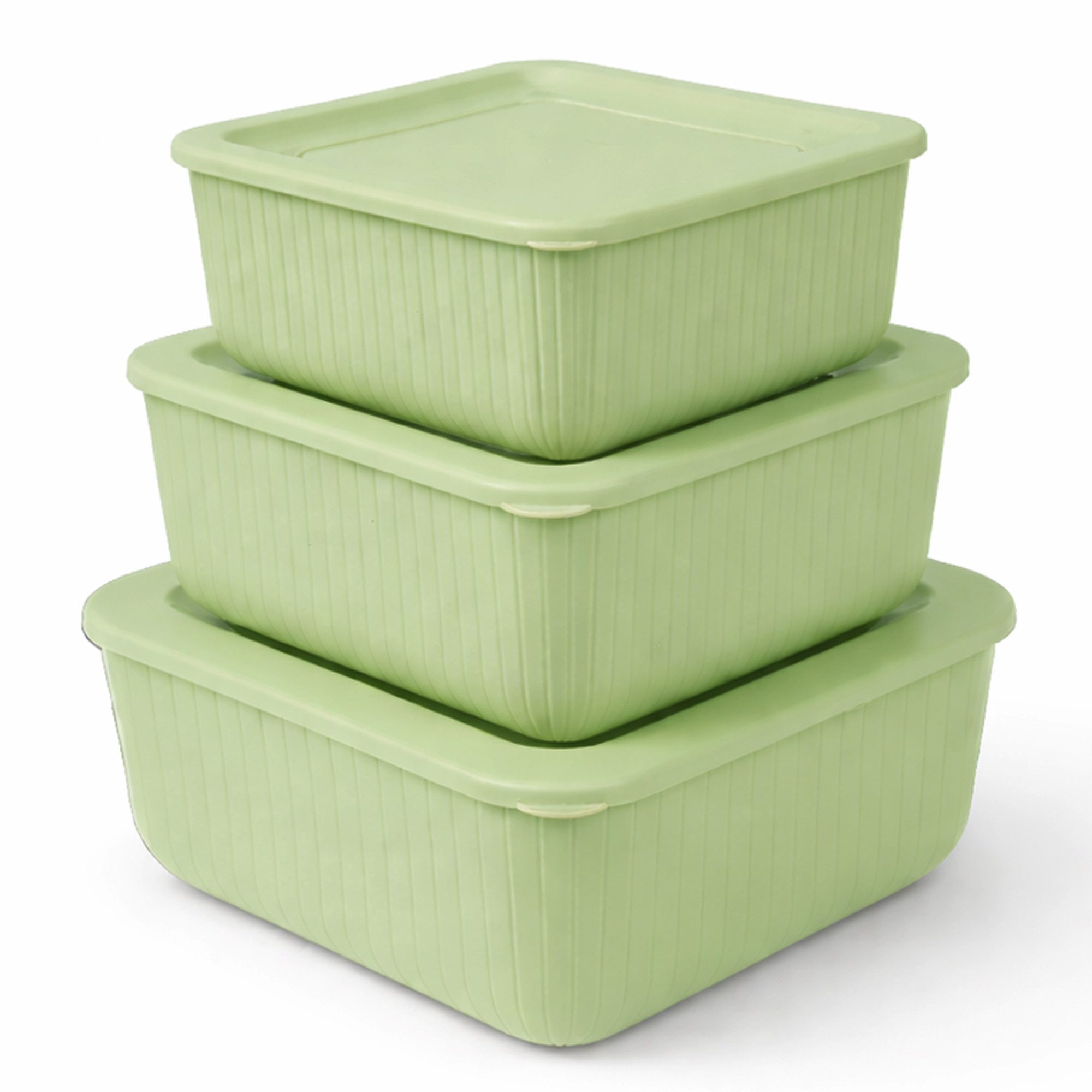 Pro Home Vorratsdose Set 3-teilig 0,5L/1L/1,5L, Kunststoff, (Spar-Set, 3-tlg), 100% BPA-frei, lebensmittelecht, spülmaschinen- und gefriergeeignet