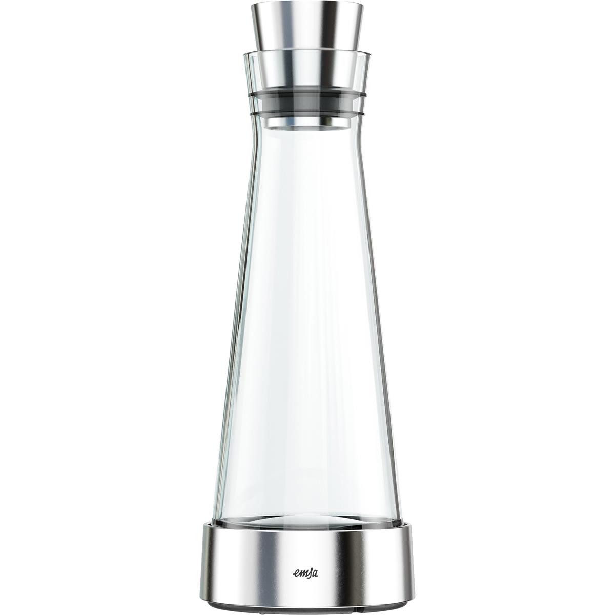 Emsa Wasserkrug Emsa 514233 Emsa Flow Slim Kühlkaraffe glas 1,0l 514233