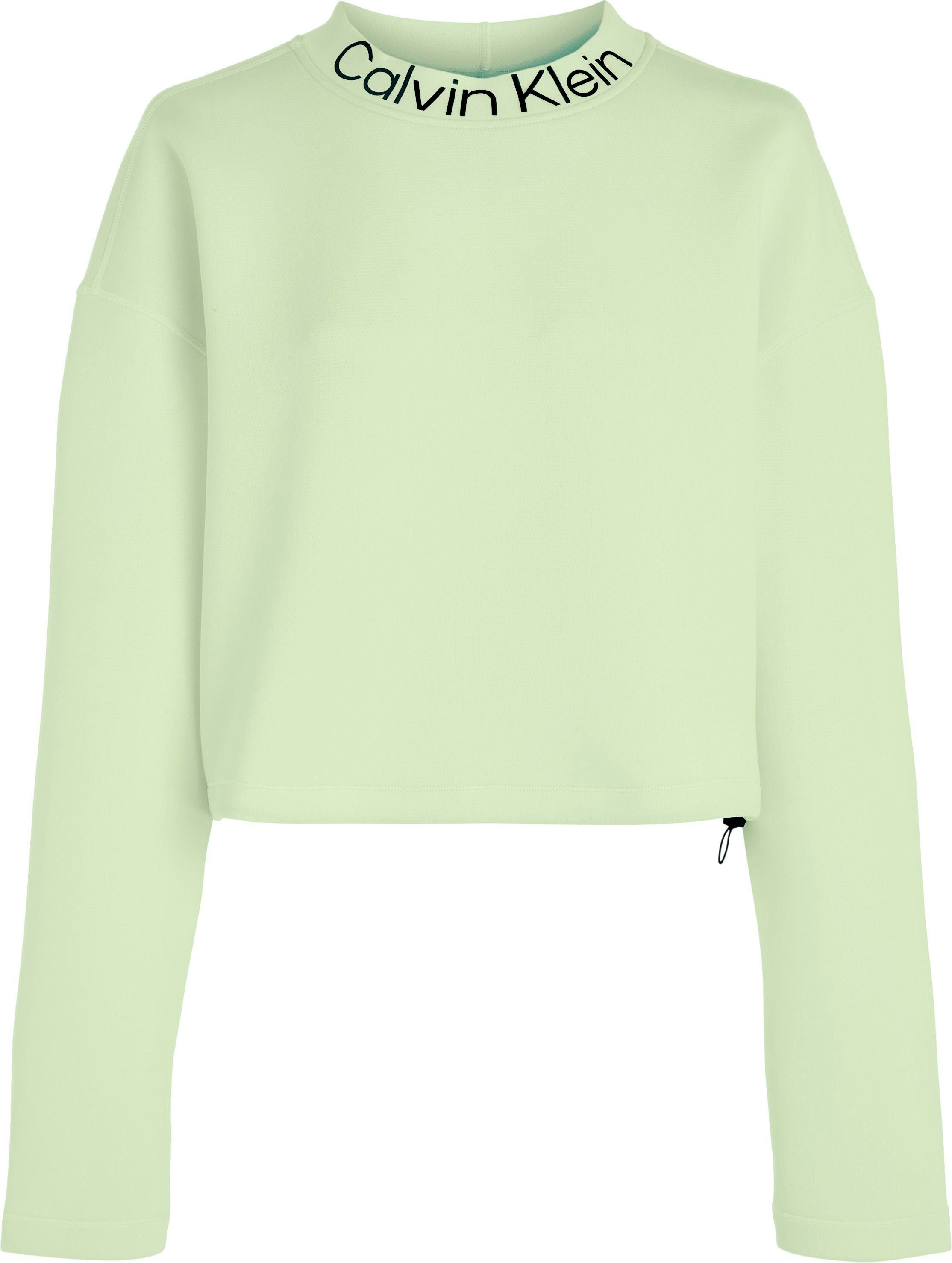 Calvin Klein limegrün Pullover Rundhalspullover Sport - PW