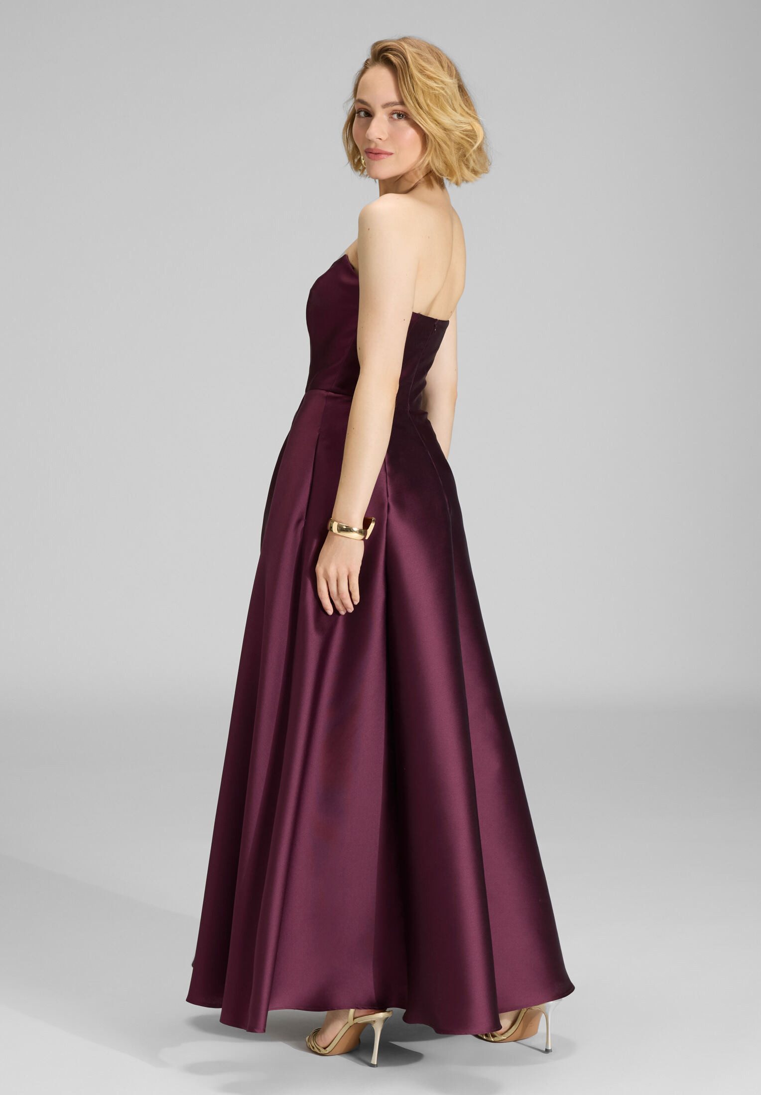 SWING Abendkleid - Abendkleid aus edlem Twill mit Korsage Oberteil Oberteil günstig online kaufen