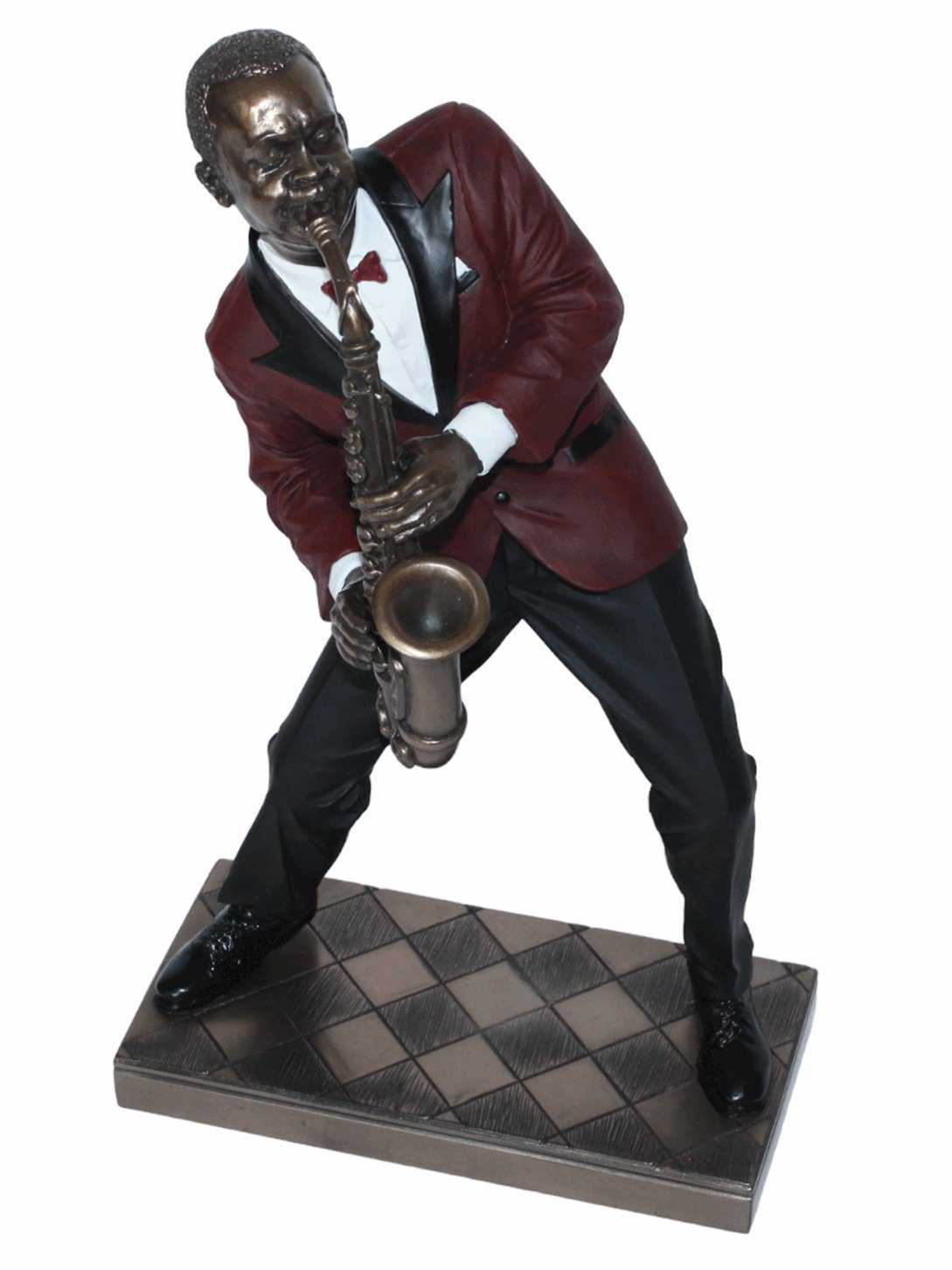 H Deko mit cm Band Saxophonist 26 Figur Altsaxophon Parastone Musiker Dekofigur Jazz
