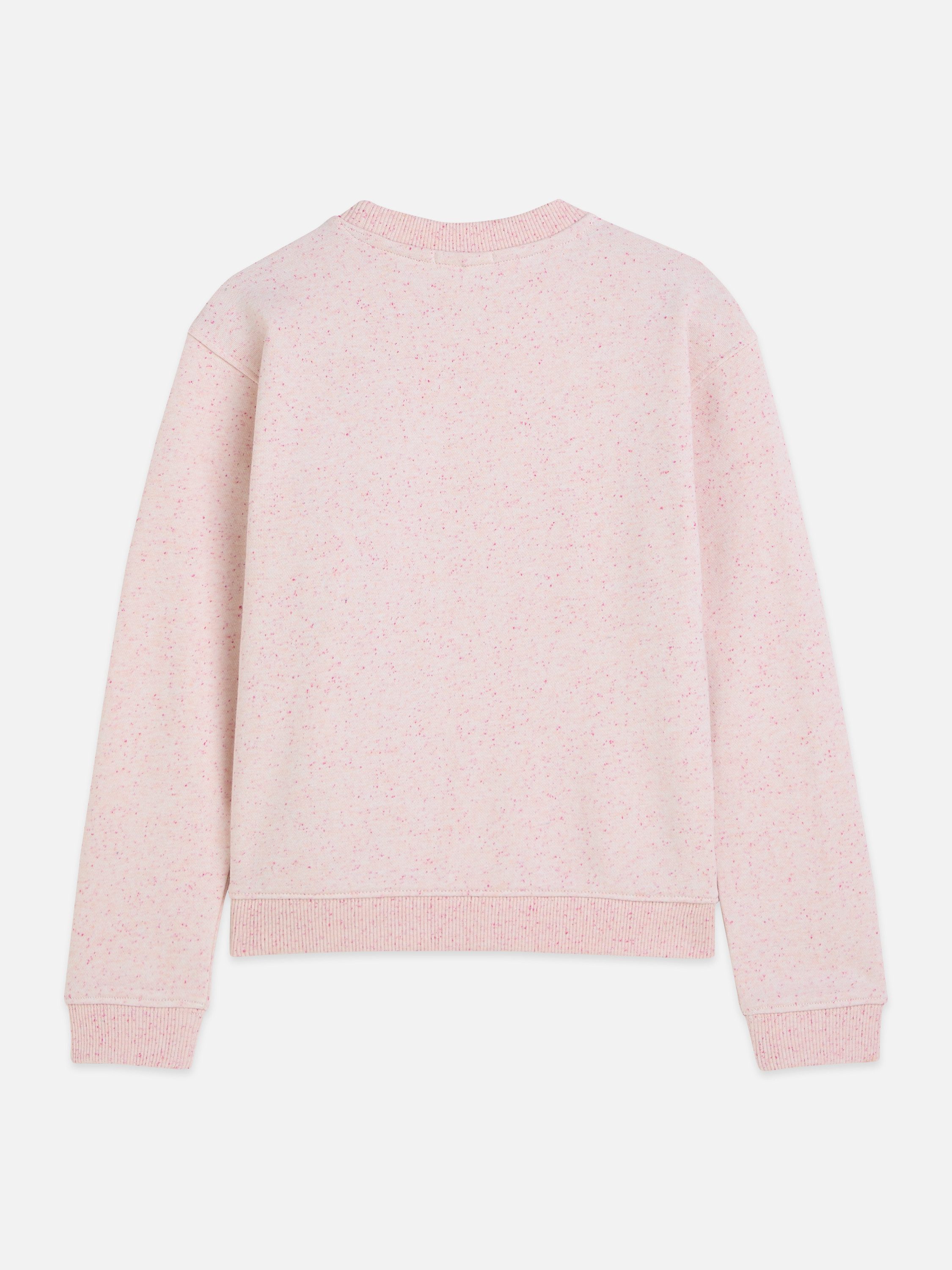 Scotch & Soda Sweater Mädchen Sweatshirt rosa – Baumwollmix Pullover mit Print