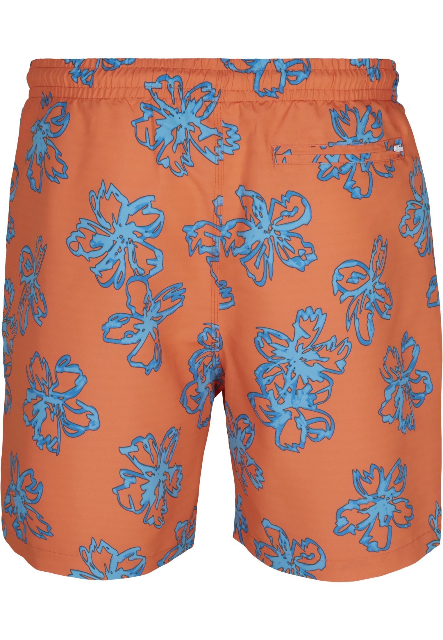 Badeshorts Floral Shorts Swim Herren orange CLASSICS URBAN