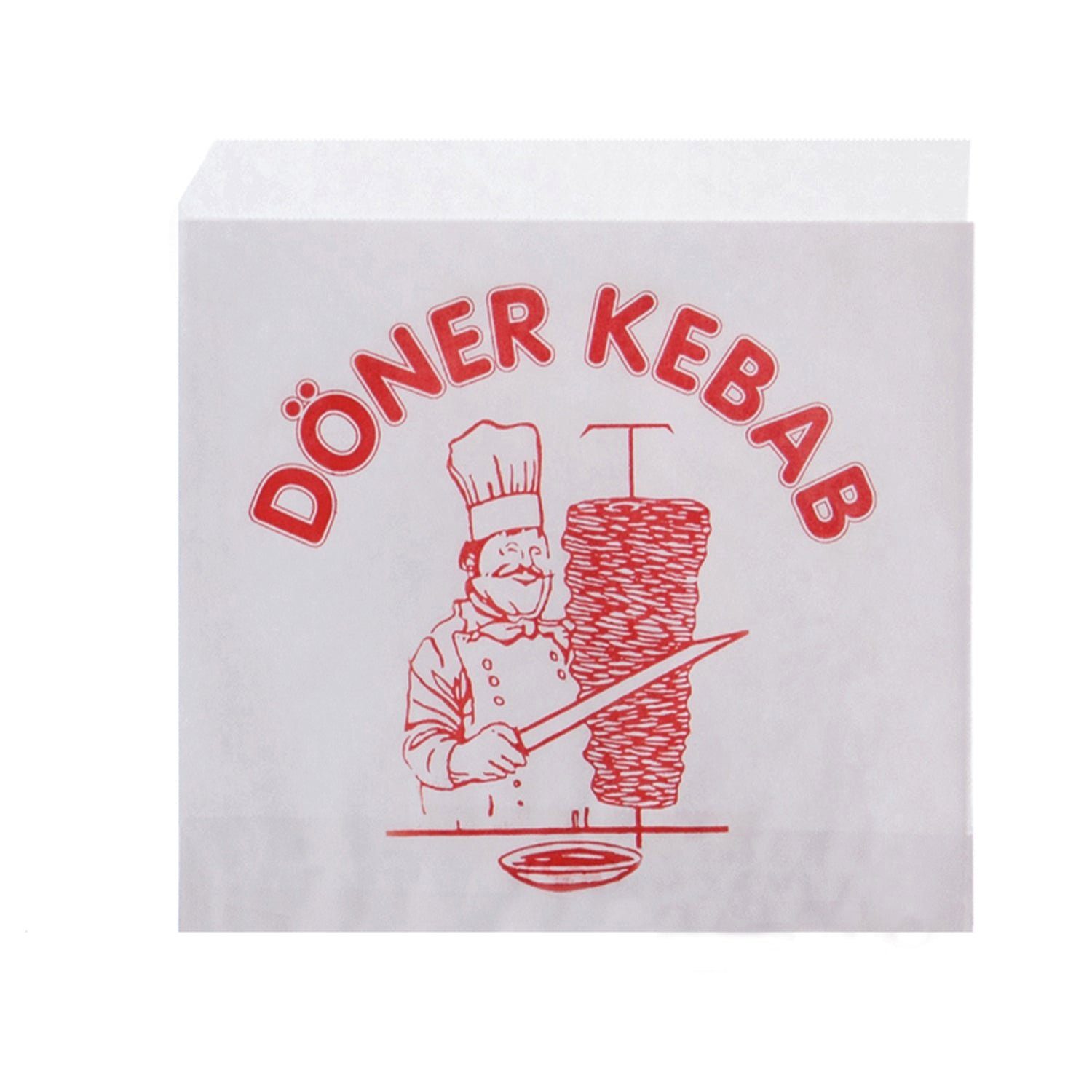 Einkaufsbeutel Papier Kebap-Beutel - bedruckt 16x16cm - 4000