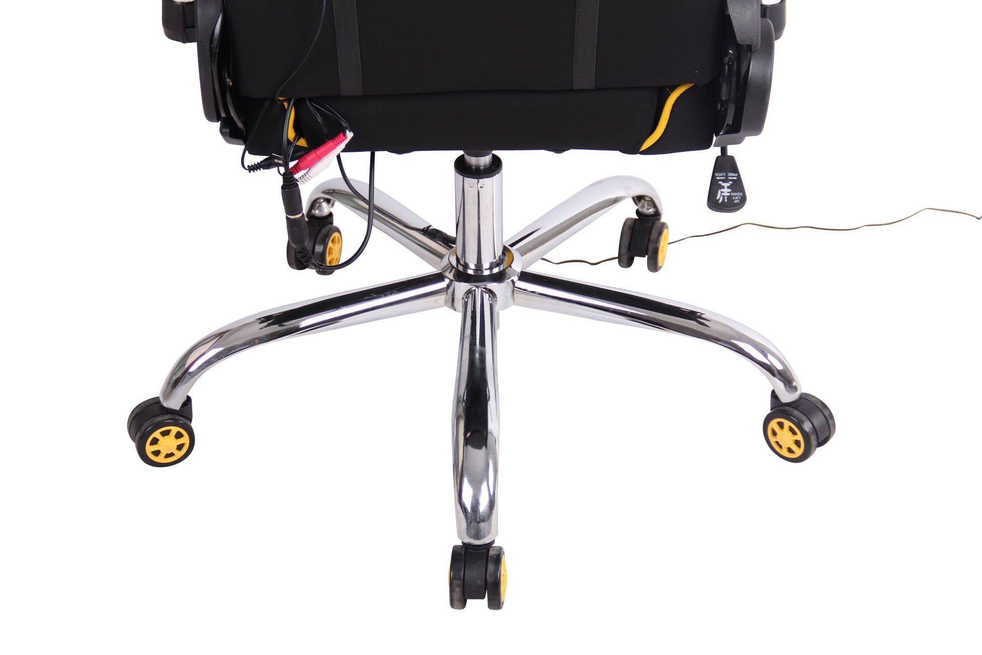Gaming schwarz/gelb Massagefunktion Limit CLP Chair Stoff, mit XM