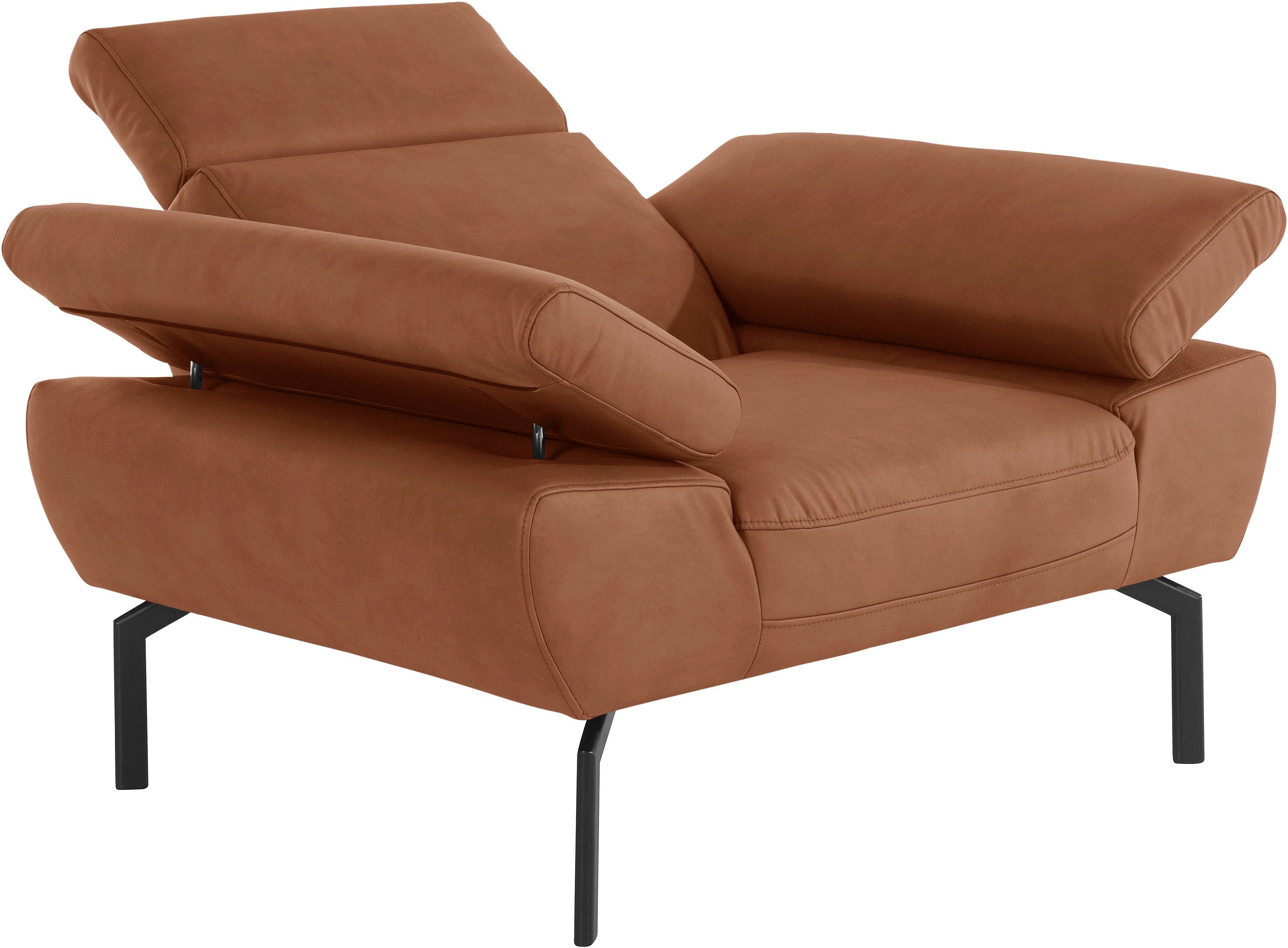 Rückenverstellung, Luxus-Microfaser Sessel in mit Lederoptik Style wahlweise of Trapino Places Luxus,