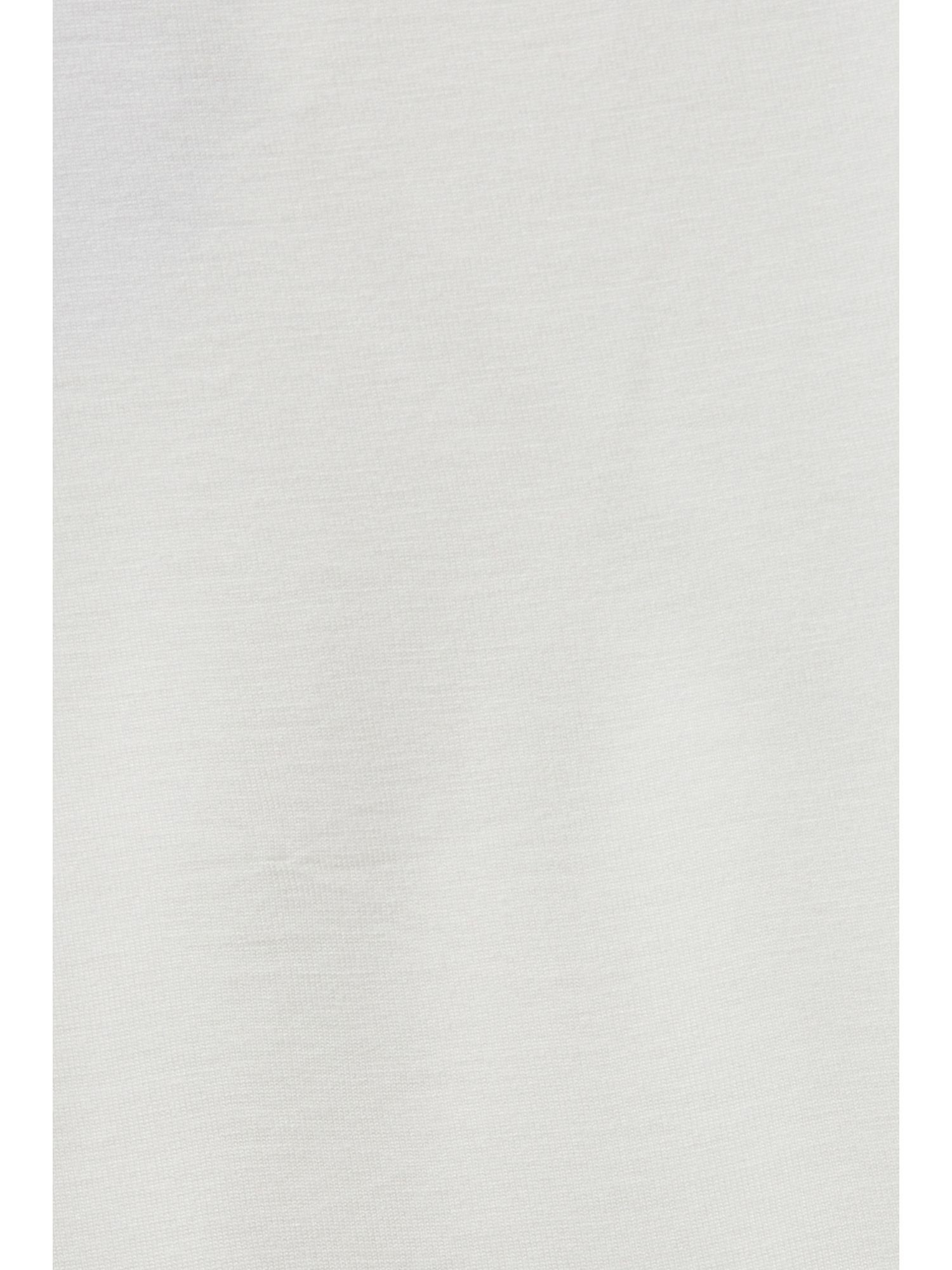 mit OFF LENZING™ NEW T-Shirt Esprit WHITE Metallic T-Shirt Collection ECOVERO™ Print, (1-tlg)