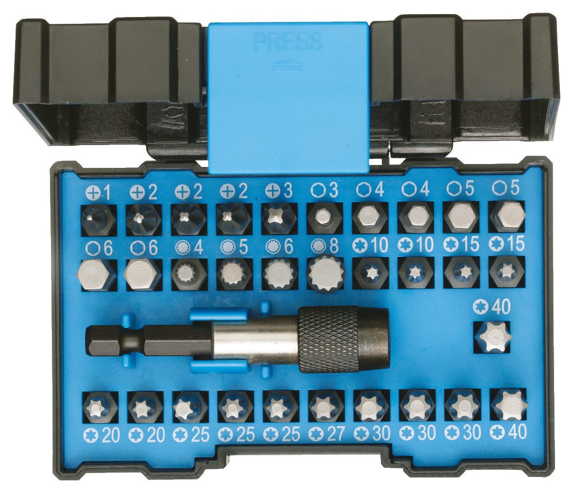 Gedore 666-032-J Bit-Box Industrie 32-teilig Bit-Adapter