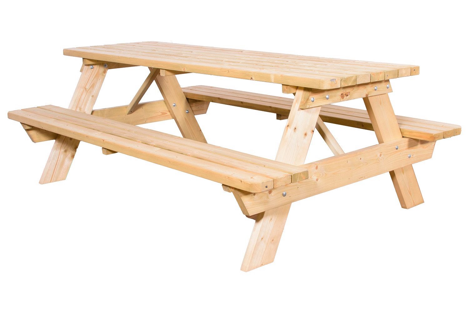 SenS-Line Garten-Essgruppe Picknick Set Gartenmöbel Gruppe Bokito Holz Bierzelt Garnitur, (Set, 1-tlg., Set), 220 cm lang / 120 kg Tragkraft pro Sitzplatz