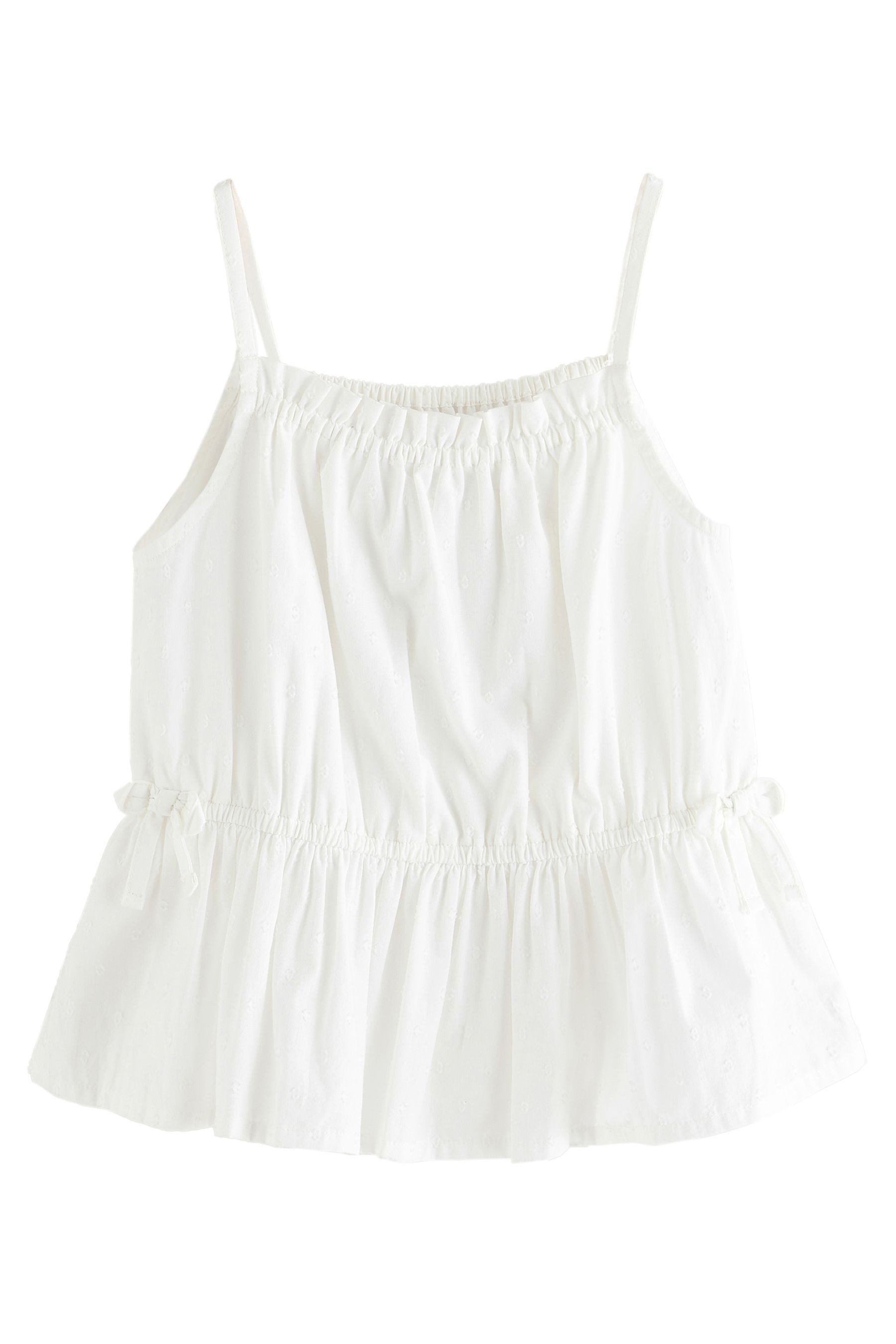 Next Trägertop Bluse mit Schößchen und Trägern (1-tlg)