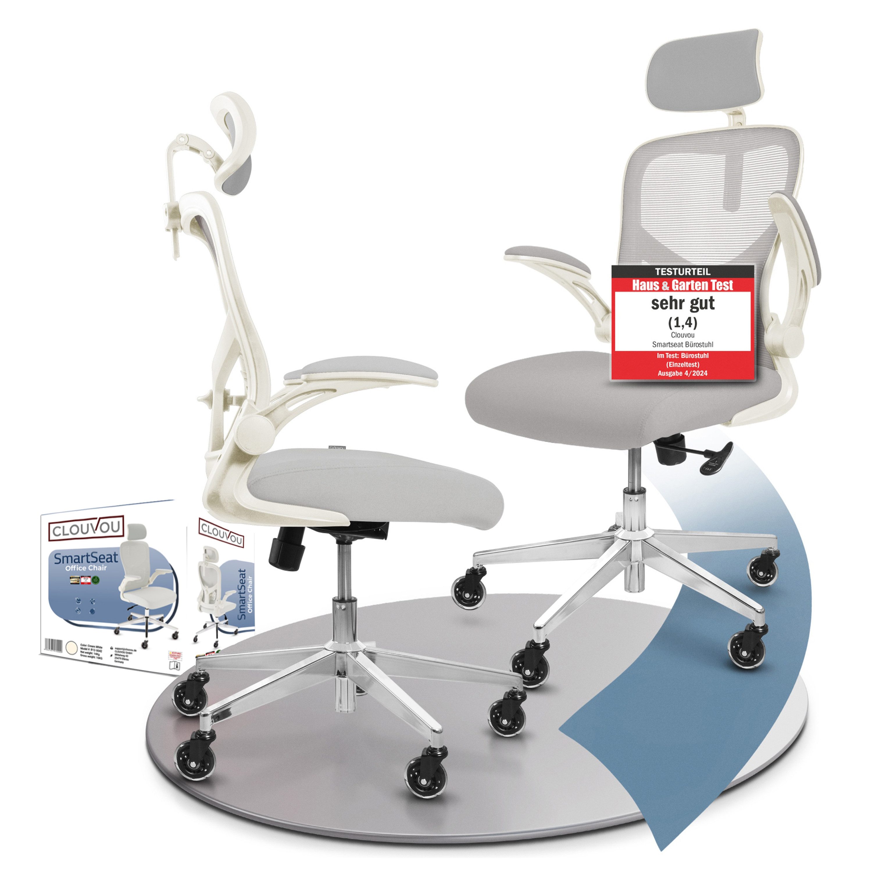 CLOUVOU Bürostuhl SmartSeat, Schreibtischstuhl, ergonomisch, Chefsessel, günstig online kaufen