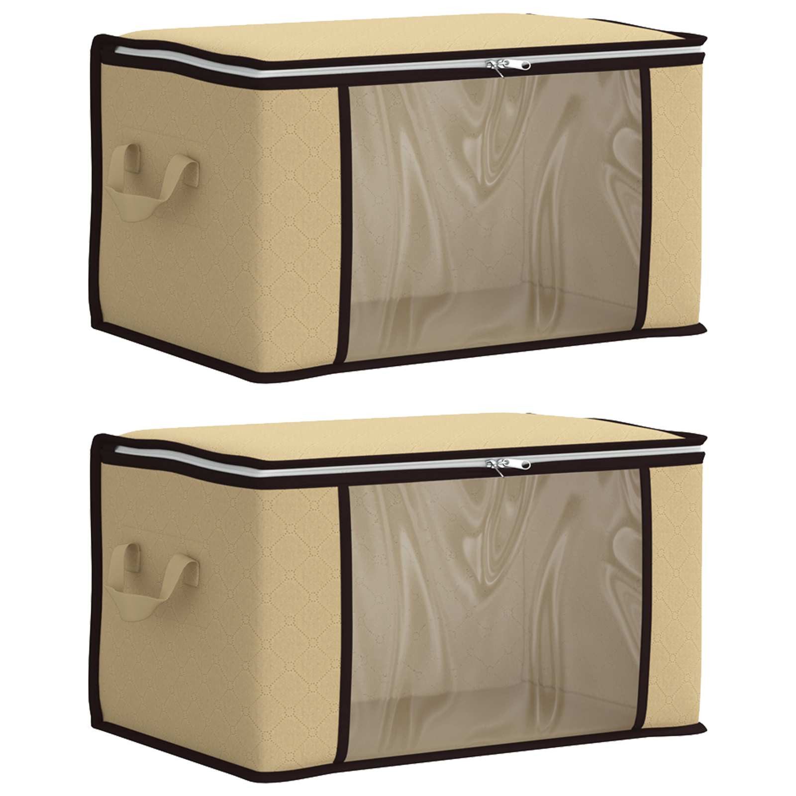vidaXL Aufbewahrungsbox Aufbewahrungsbox mit transparentem Seitenfenster 2 stk. 33,6 L (2 St)
