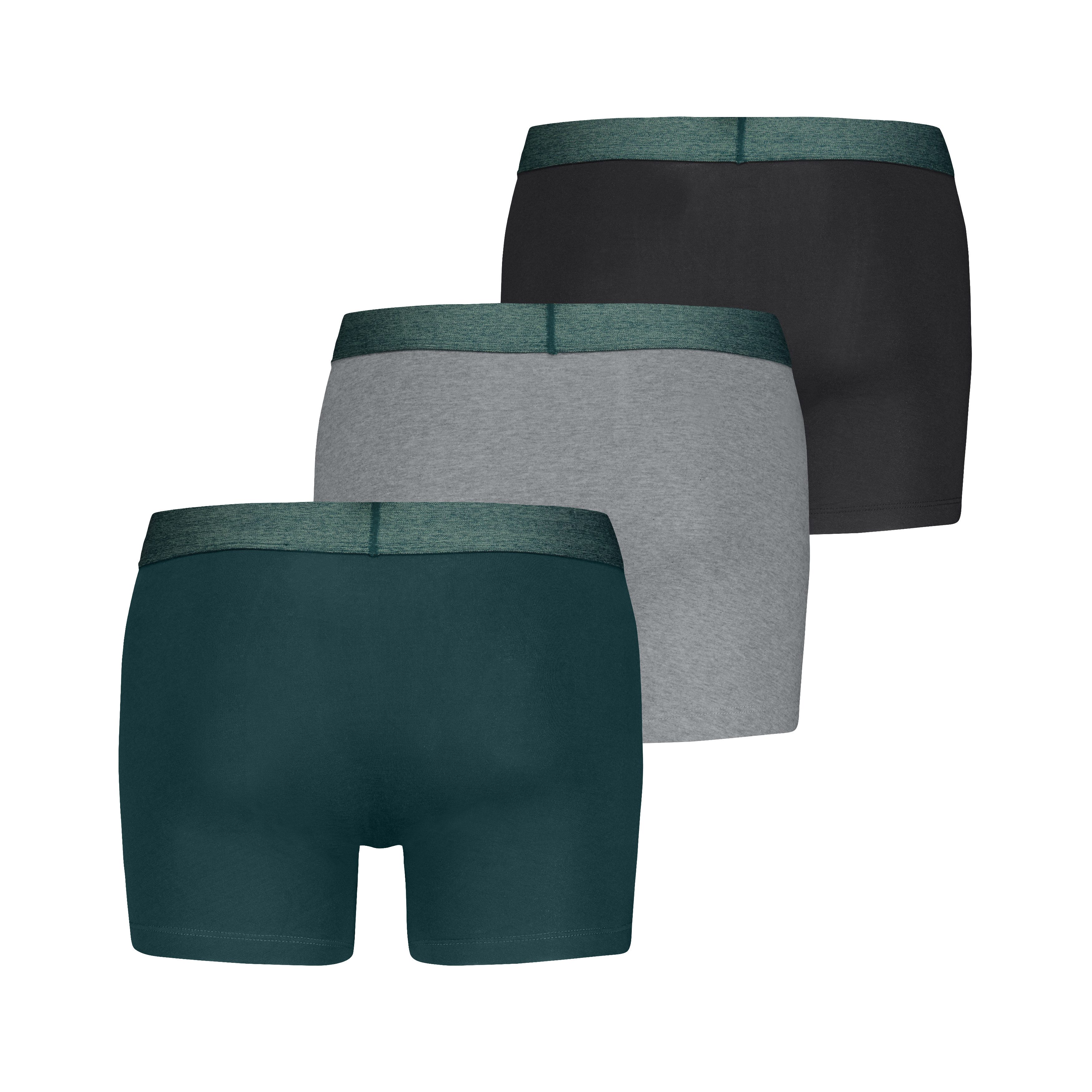 Levi's® Boxer LEVIS MEN MEL WB BOXER BRIEF (3er Pack) ohne Eingriff, tonaler Logobund, elastisch, Cotton-Mix – Bild 2 von 2