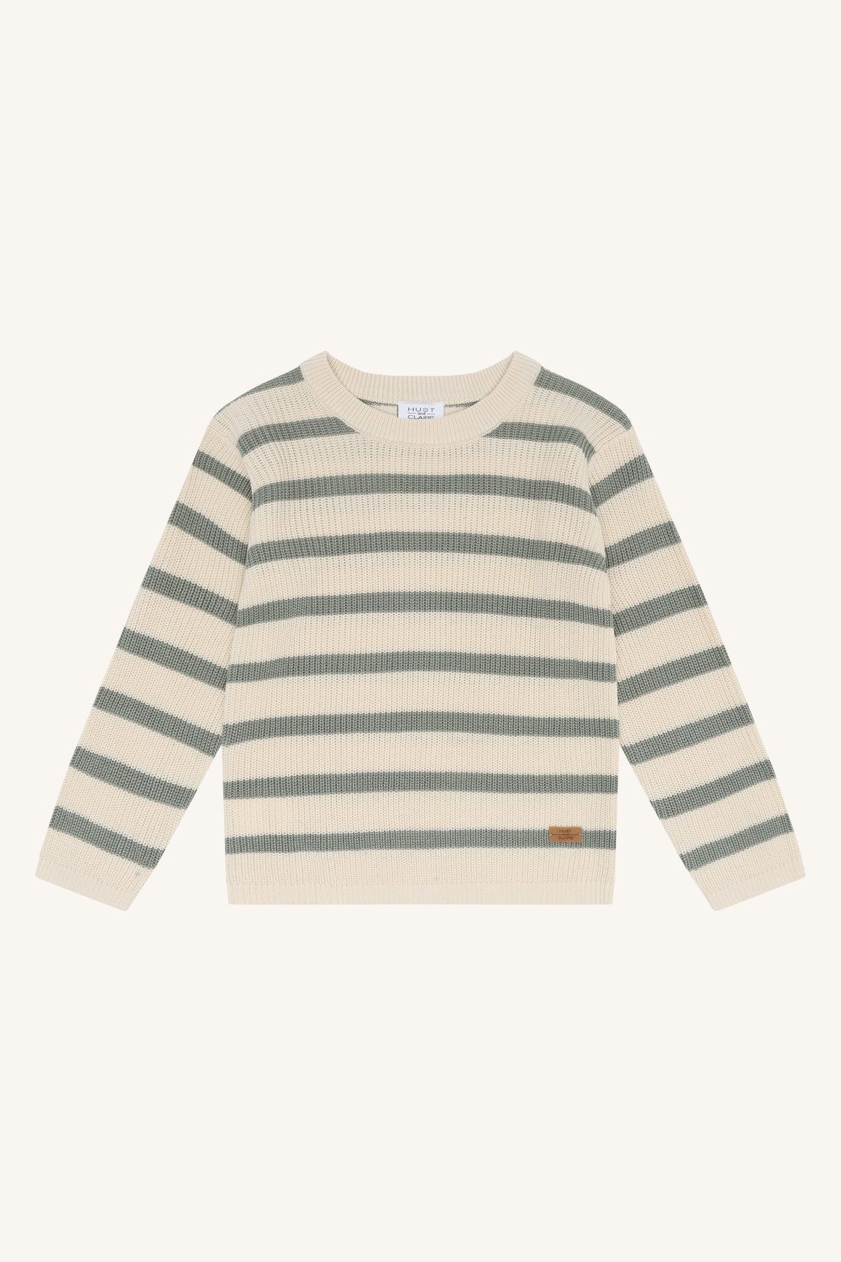 Hust & Claire Strickpullover Leichter Kinder Strickpullover mit Streifen aus Bambusviskose