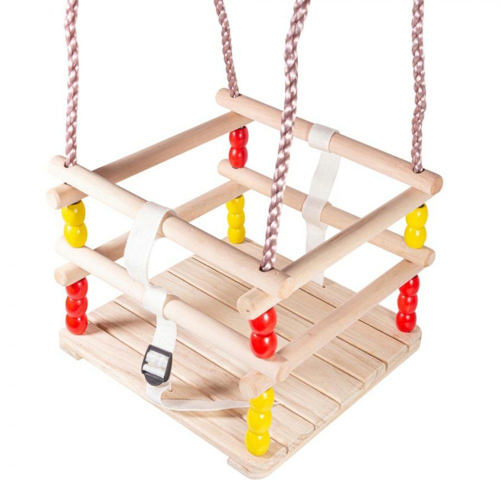 ROG-Gardenline Einzelschaukel, Gitterschaukel aus Holz - Mit 2 x 1,4 m Aufhängung