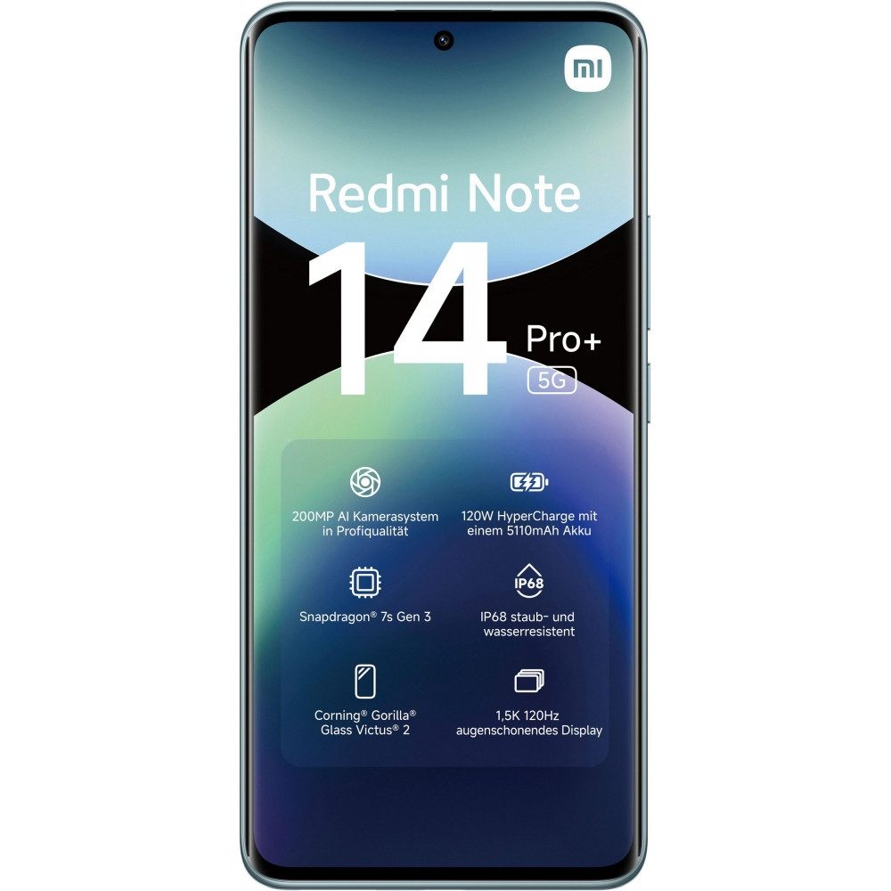 Xiaomi Redmi Note 14 Pro+ 5G 512 GB / 12 GB - Smartphone - frost blue Smartphone (6,67 Zoll)