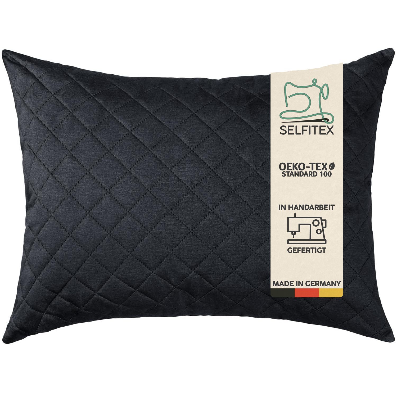 Selfitex Dekokissen mit Veloursbezug, inkl. Füllkissen, günstig online kaufen