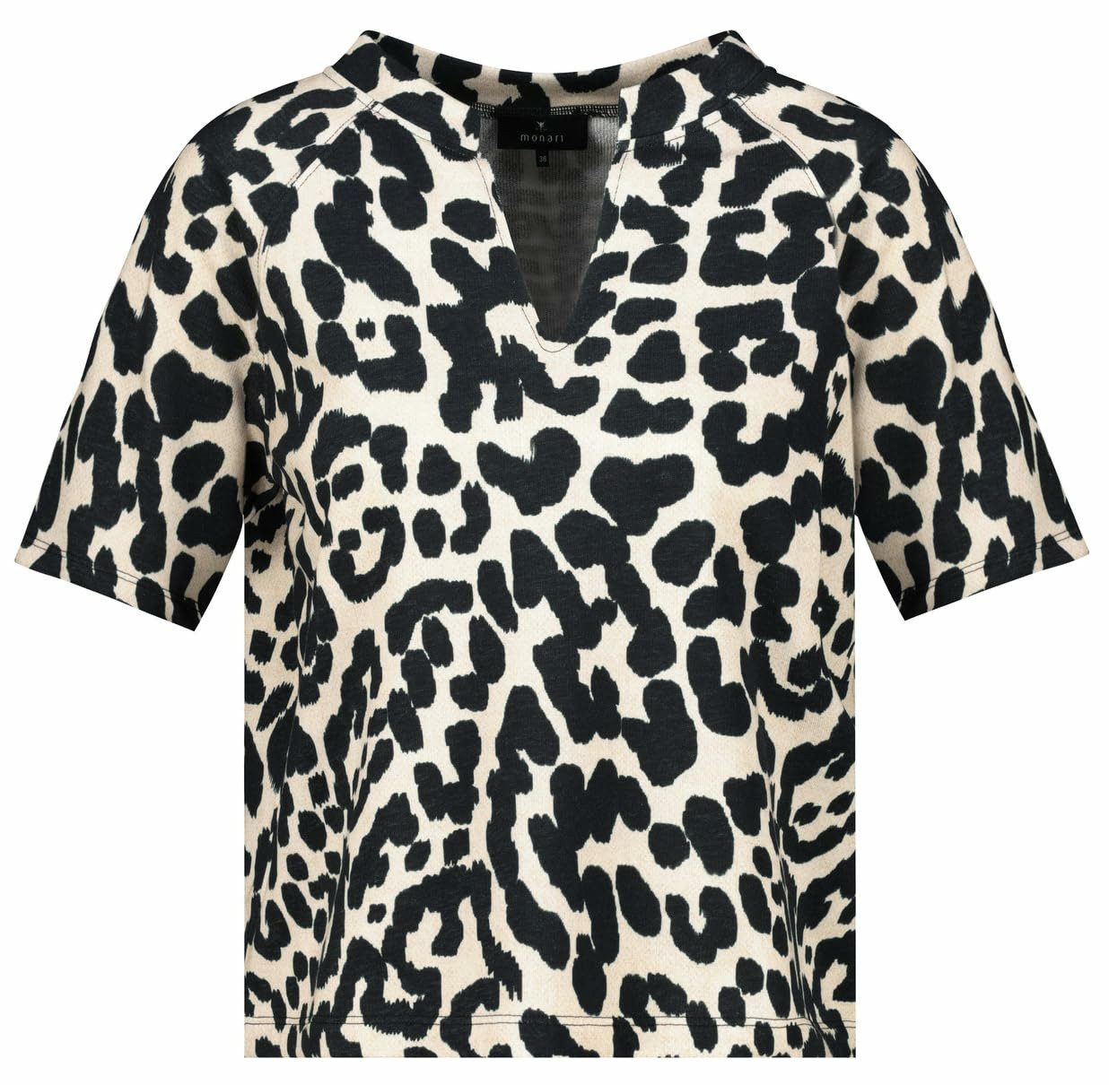 Monari Kurzarmbluse Kurzarmbluse für Damen (1-tlg)