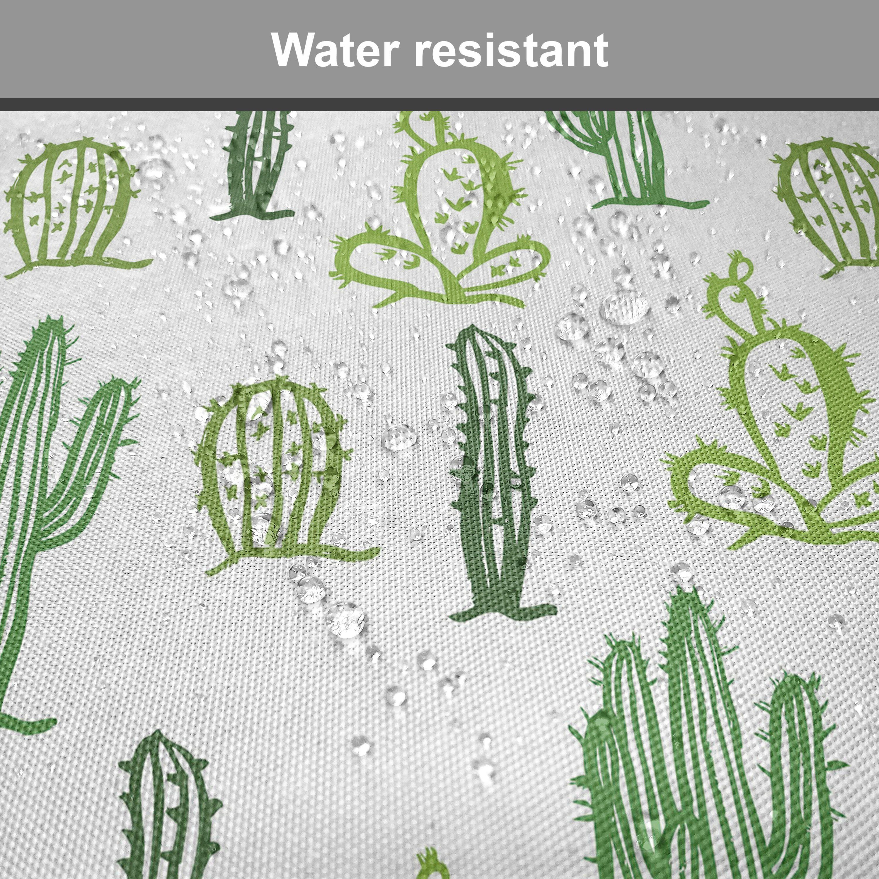 Flora wasserfestes Kaktus Stuhlkissen Küchensitze, mit Doodle Cartoon Dekoratives Riemen für Kissen Abakuhaus