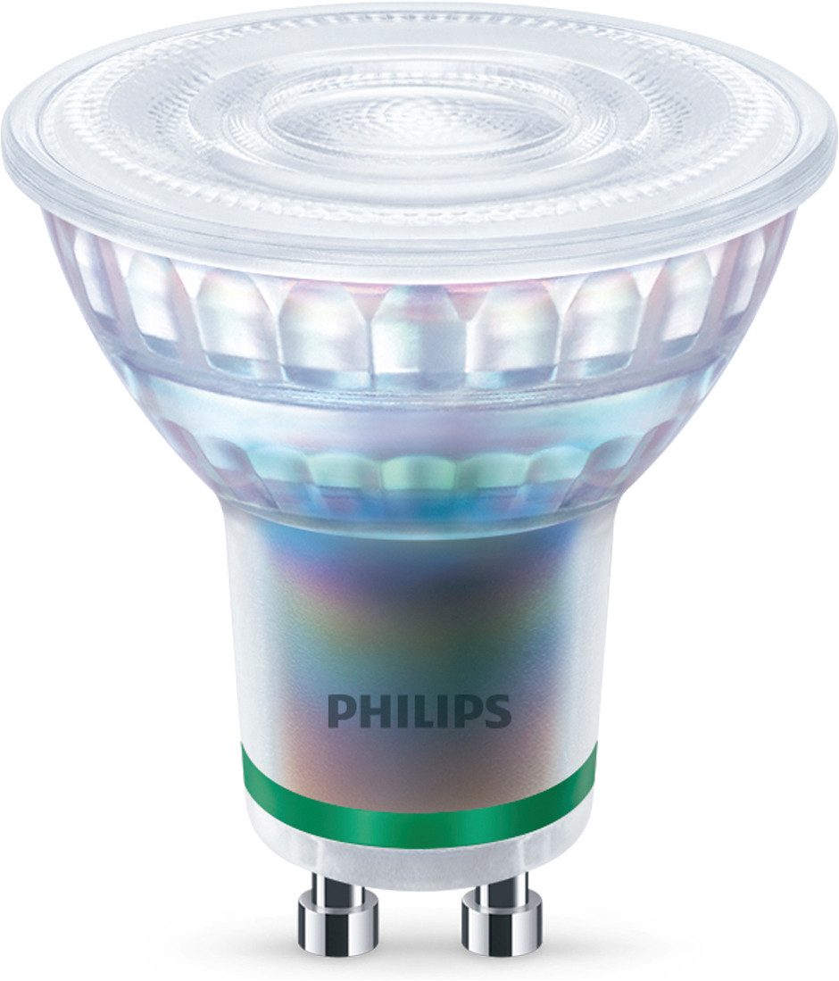 Philips LED-Leuchtmittel Ultraeffiziente LED GU10 Spots, 6er-Pack, 35 W, Warmweiß, GU10, 6 St., Warmweiß, flimmerfrei, EyeComfort, lange Lebensdauer