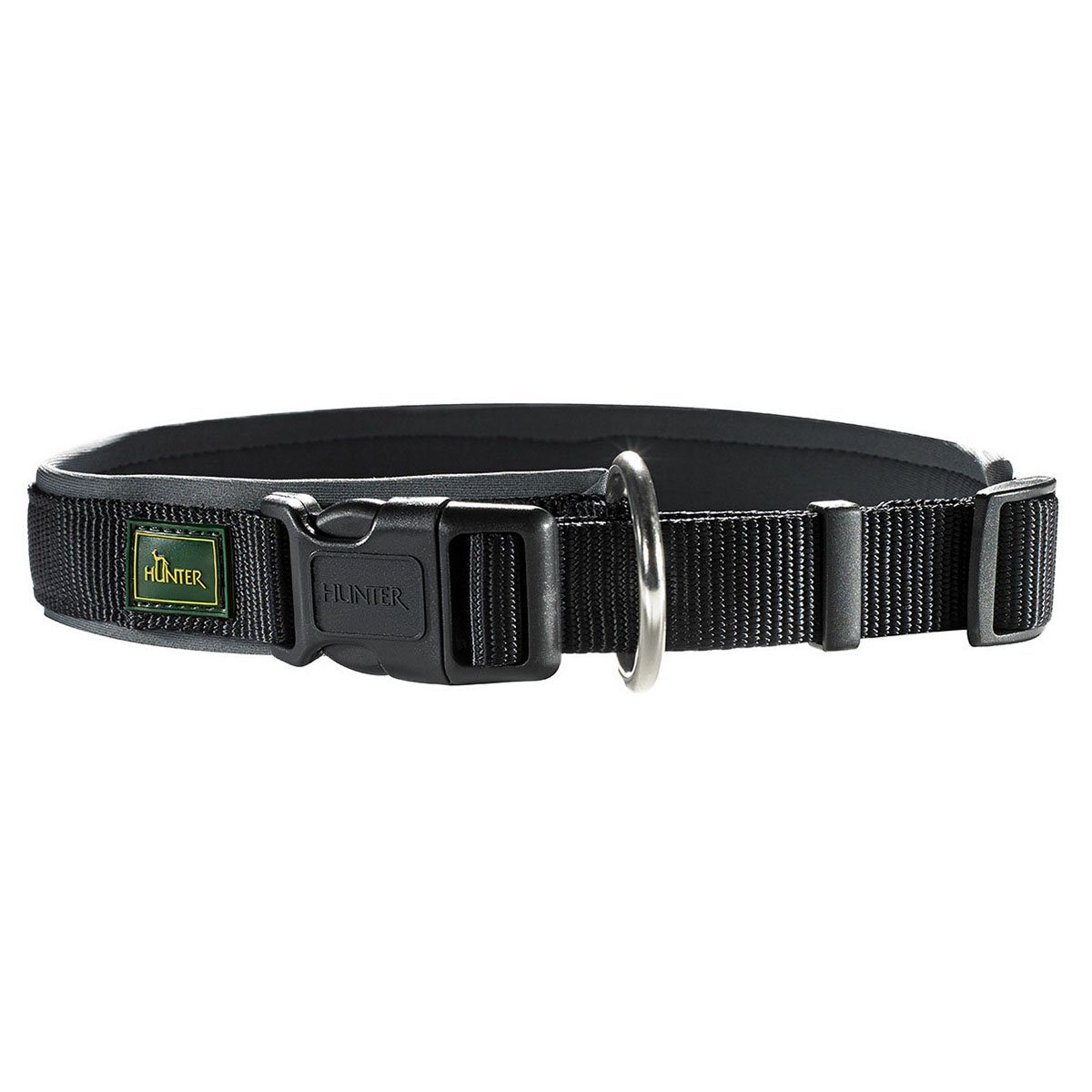 Hunde-Halsband Halsband Neopren Vario Plus schwarz/grau