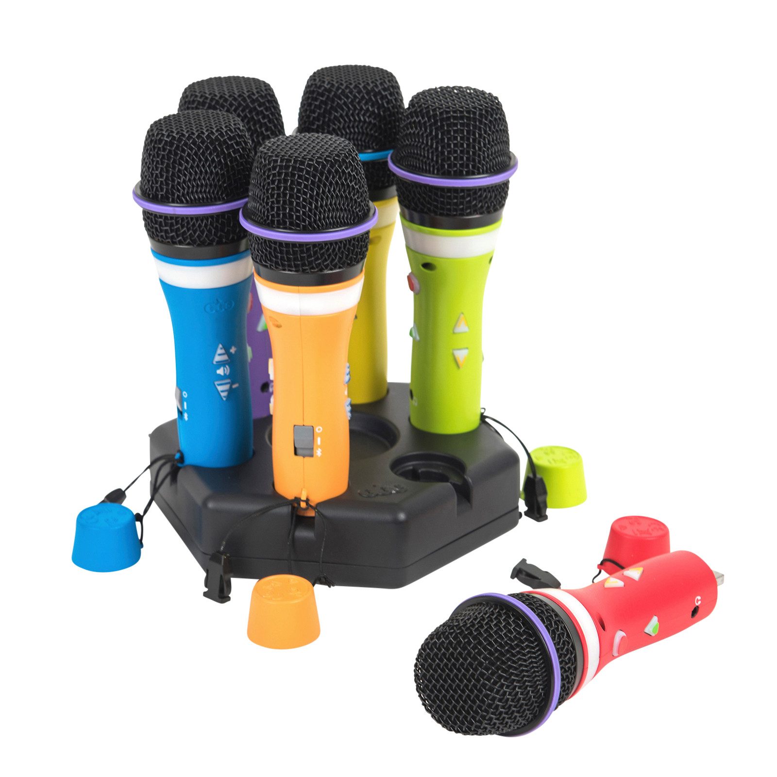 tts Mikrofon Easi-Speak® Bluetooth-Rainbow-Mikrofon, 6 Stück - Kinder-Mikrofone