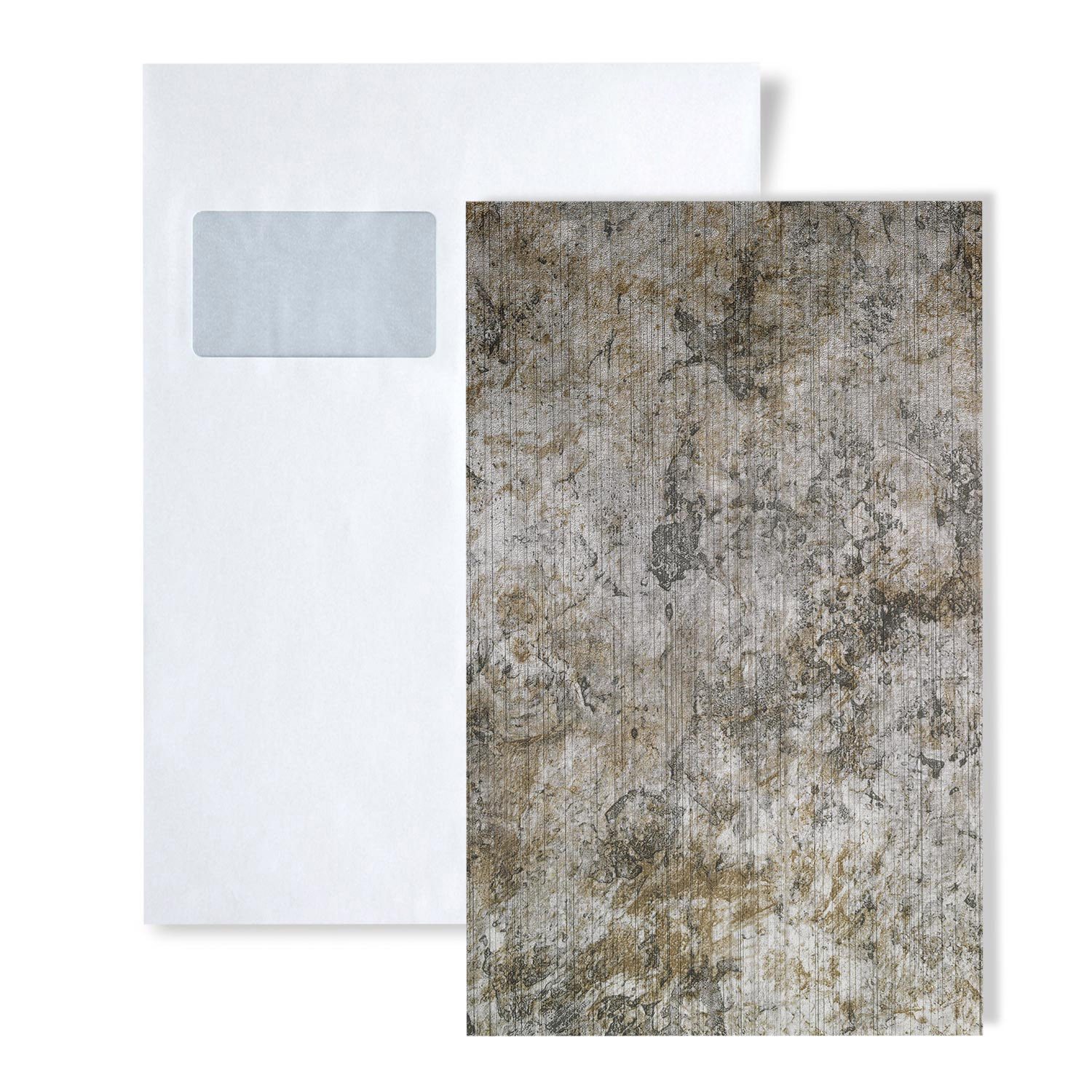 Wallface Wandpaneel 1 MUSTERSTÜCK S-17275 DIN A5 Wandpaneel Muster, BxL: 15x20 cm, 0 qm, (1 MUSTERSTÜCK, Produktmuster, 1-tlg., Muster des Wandpaneels) grau, silbergrau