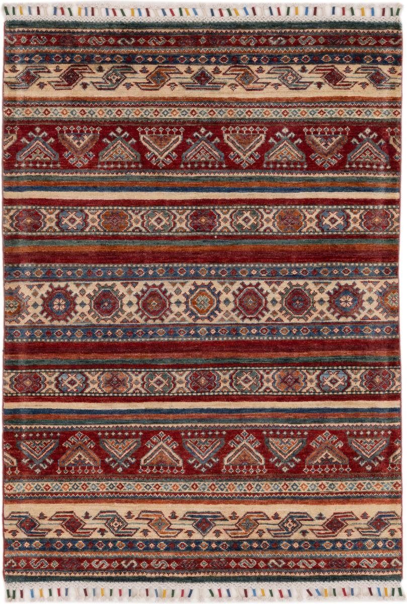 Orientteppich Arijana Shaal 104x144 Handgeknüpfter Orientteppich, Nain Trading, rechteckig, Höhe: 5 mm