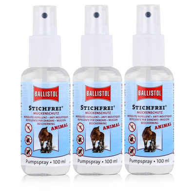 Ballistol Insektenspray Ballistol Stichfrei Animal Pump-Spray 100 ml - Mückenschutz (3er Pack)