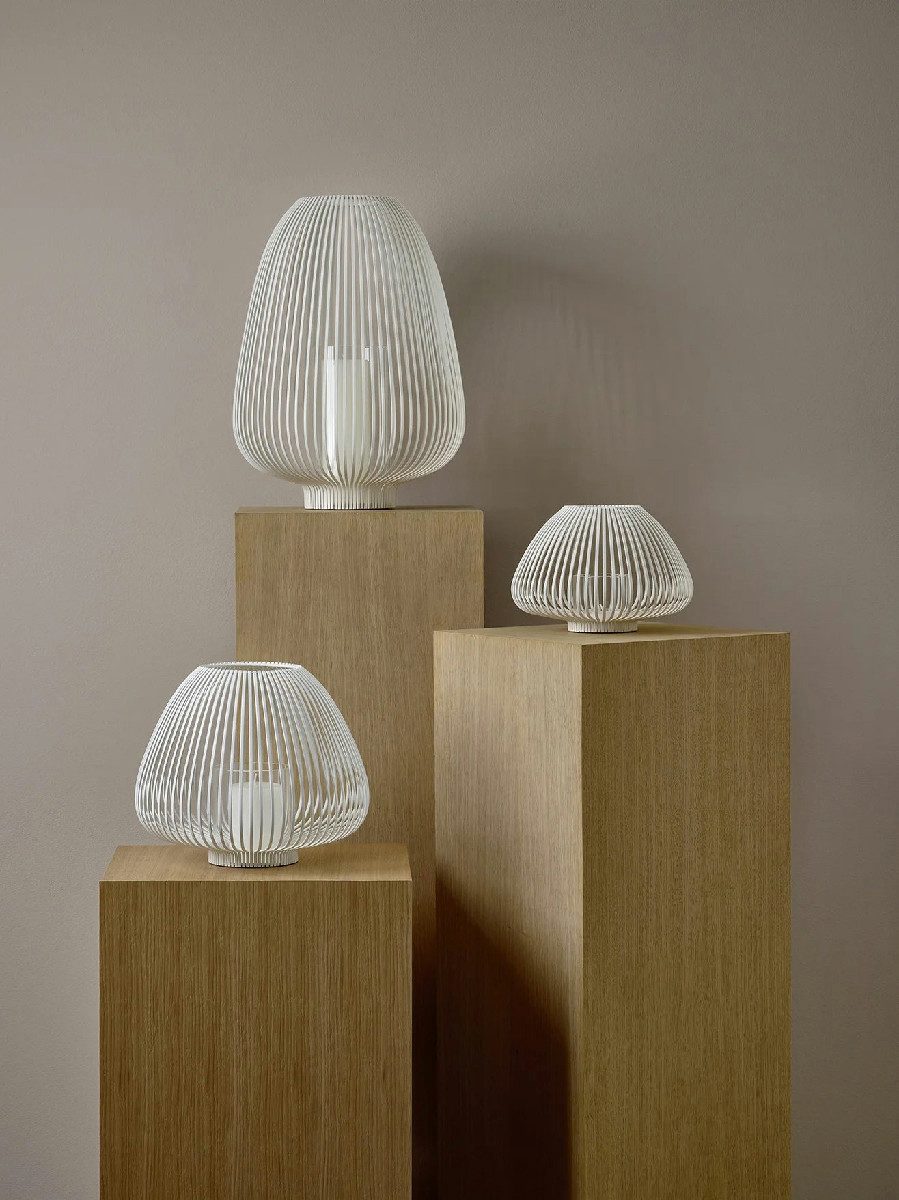 blomus Windlicht LYVA Laterne mourning dove Set3