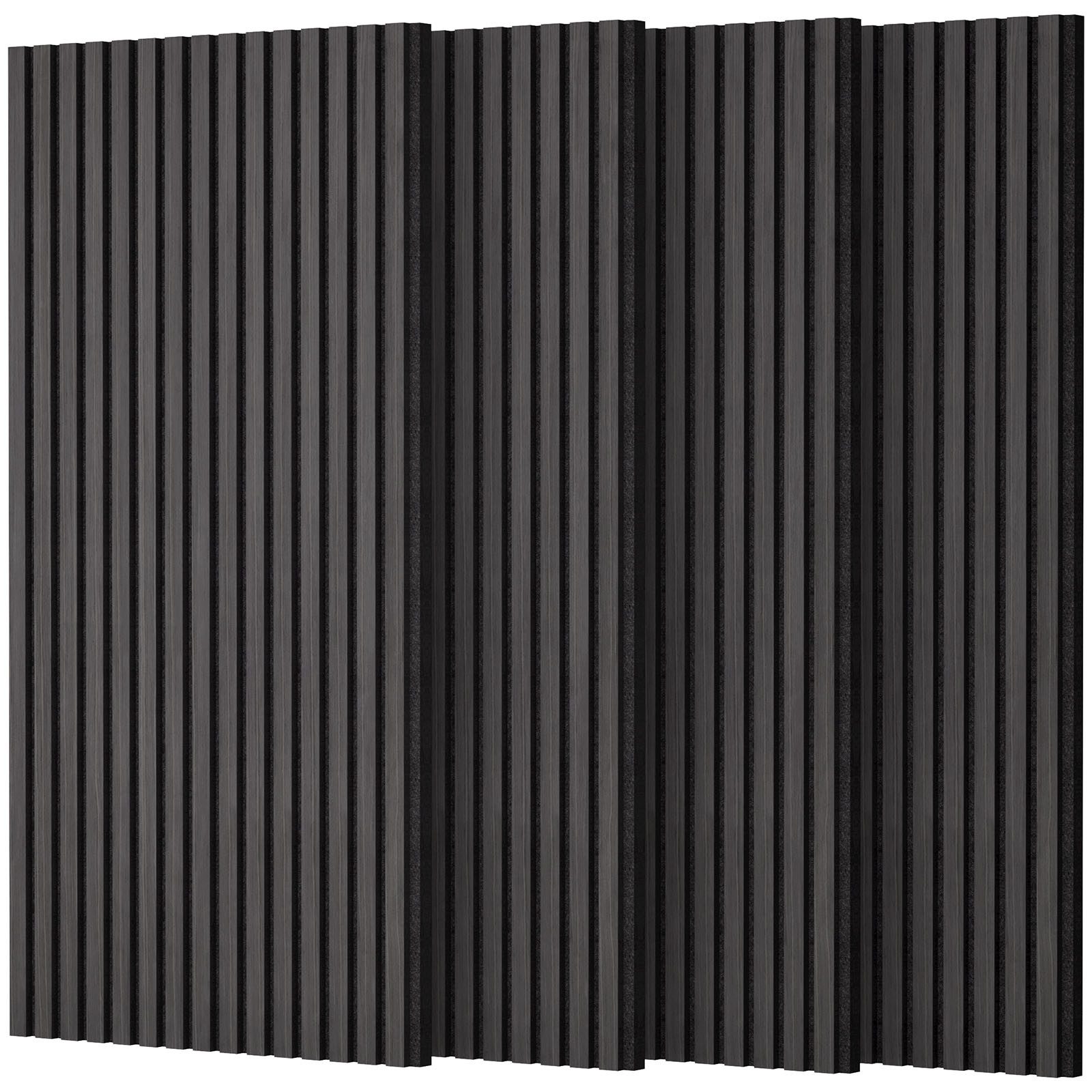 TONOR Schallschutzpaneel Holzfurnier Akustikpaneele selbstklebend,3D Wandpaneele Holzoptik, (4-tlg)