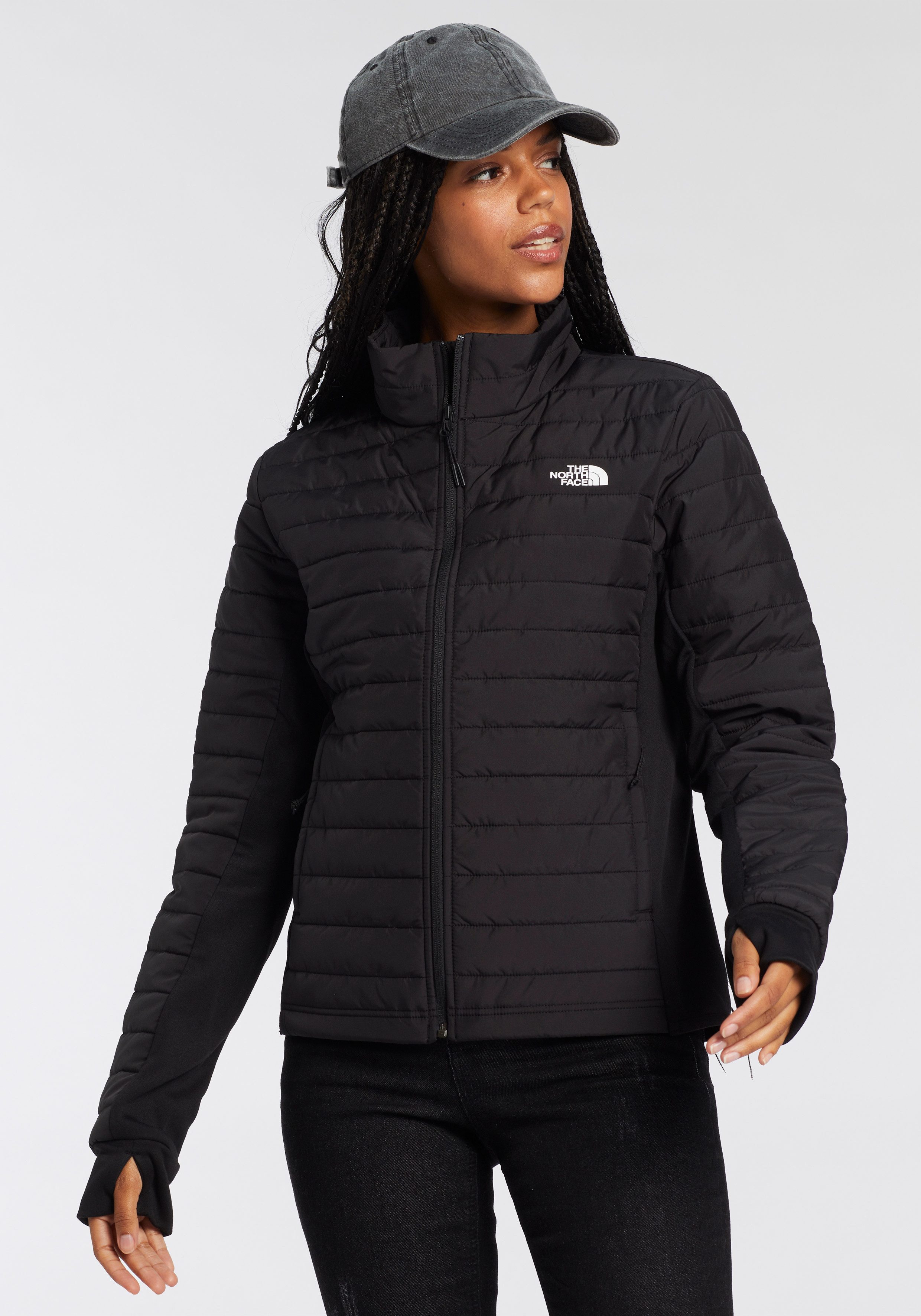 The North Face Steppjacke W CANYONLANDS HYBRID JACKET für vielseitige Freizeitaktivitäten, mit Stehkragen