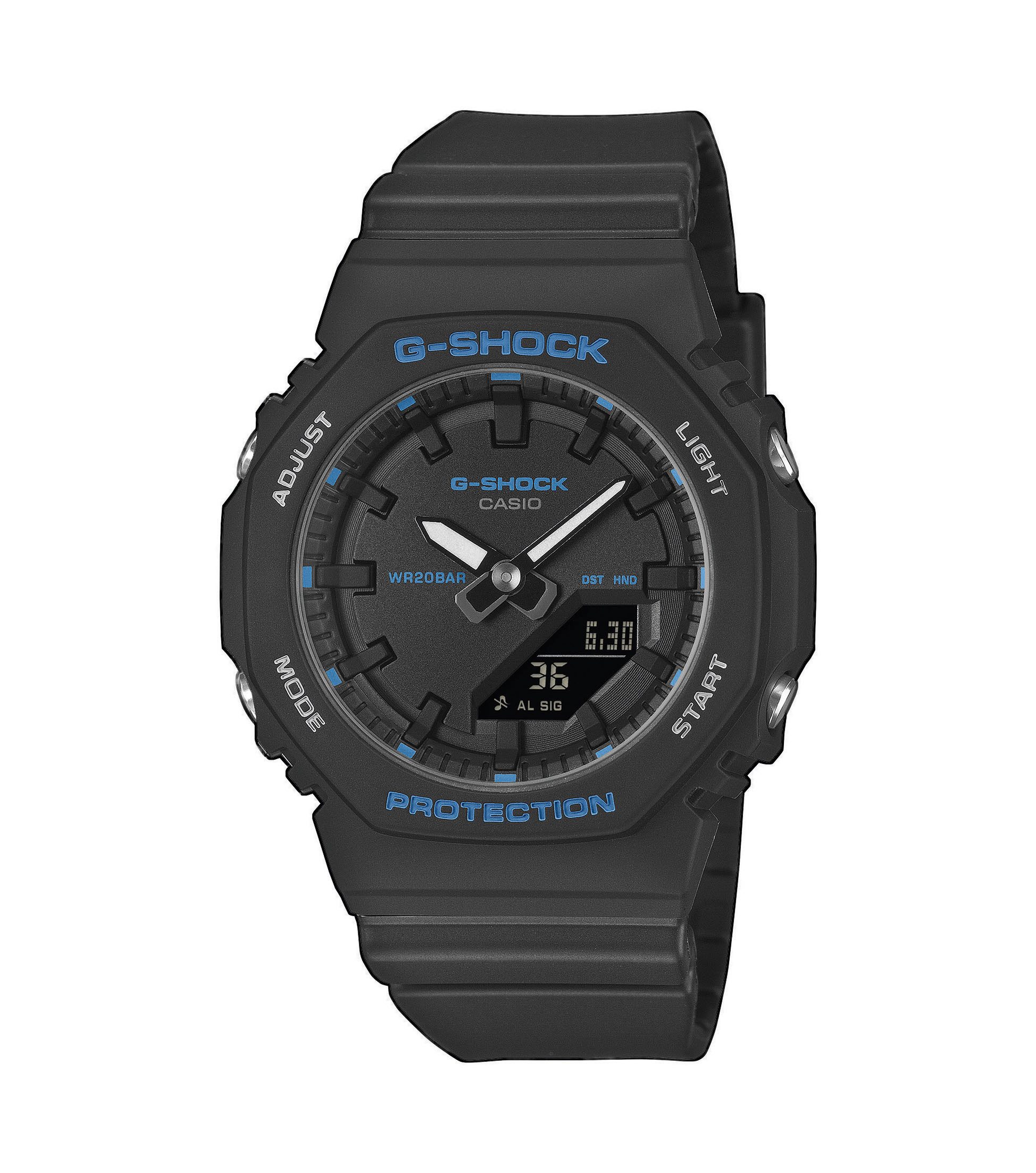 CASIO G-SHOCK Chronograph GMA-P2100BA-1AER, Quarzuhr, Armbanduhr, Damenuhr, Herrenuhr, analog, digital
