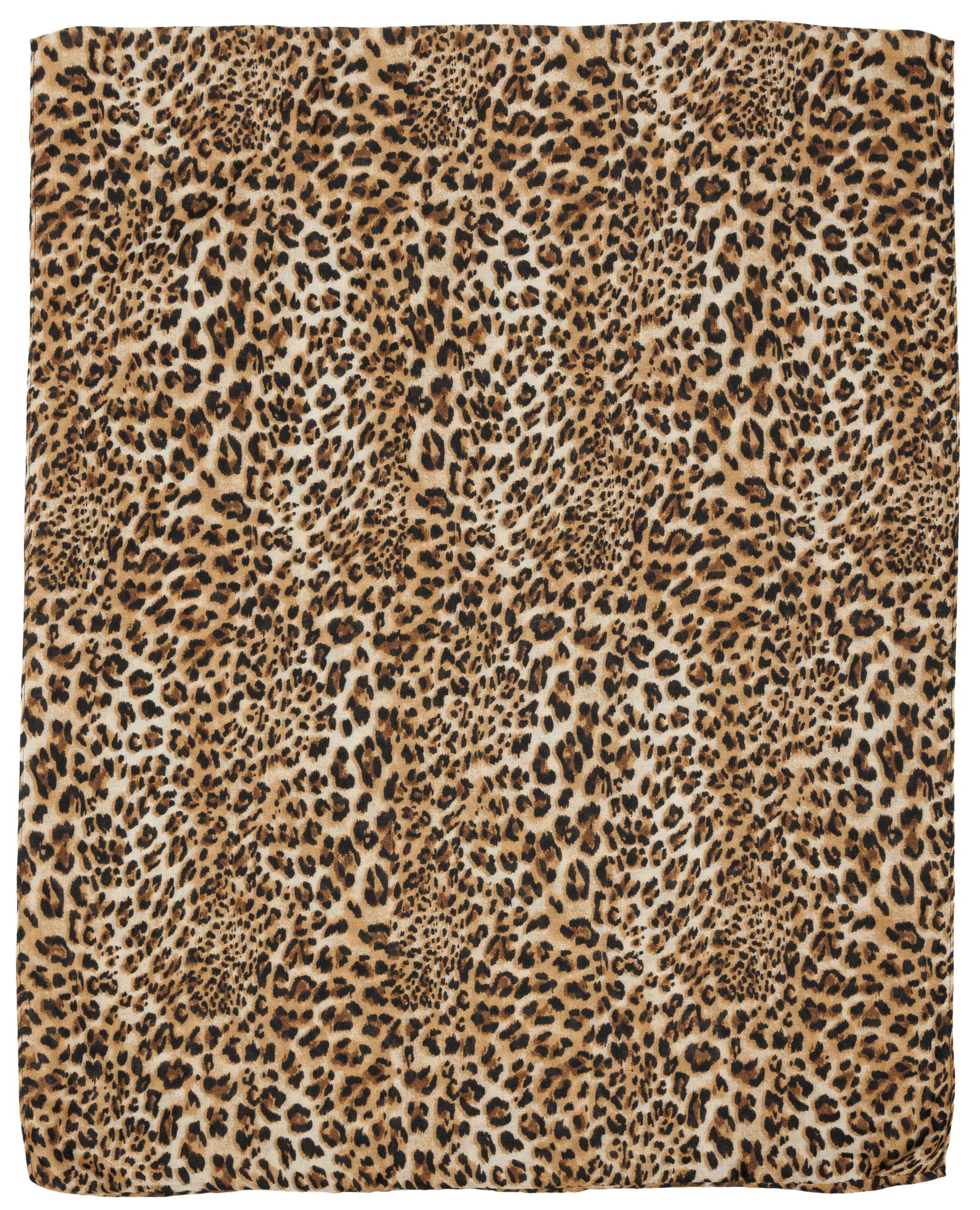 Caspar Loop Leichter Damen Schal weiches Halstuch Leo Muster Animal Print - SC546, samtig weich aus hochwertigem Material für ein angenemes Tragegefühl – Bild 2 von 3