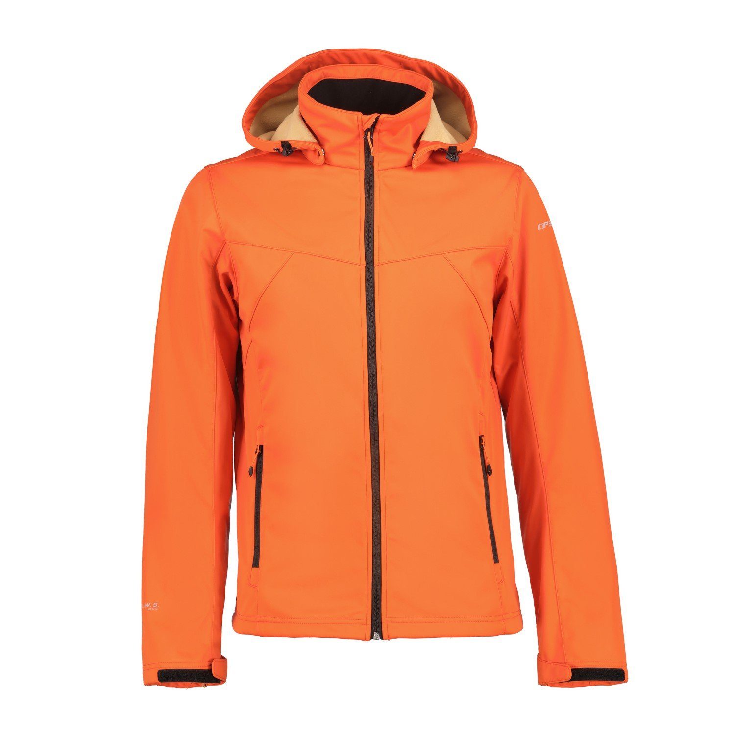 Icepeak Funktionsjacke Icepeak Softshelljacke Herren mit Kapuze Biggs Orange