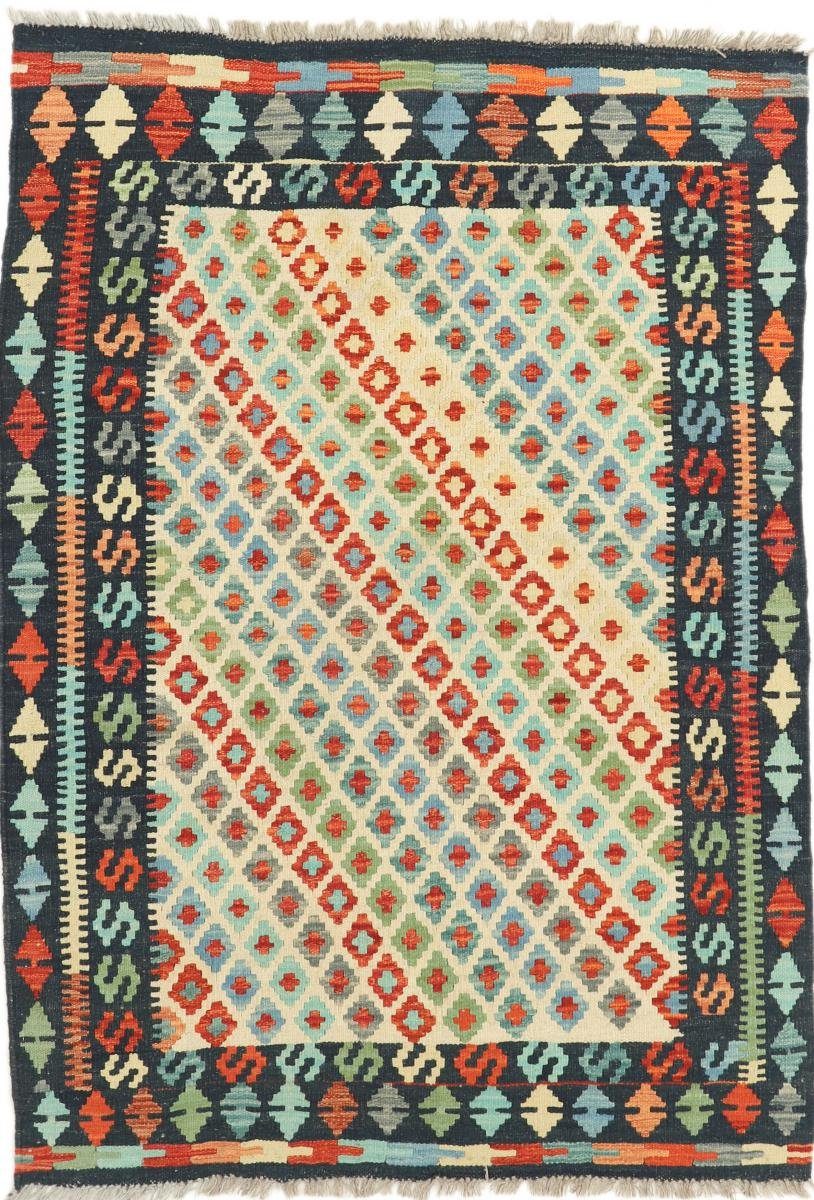 Orientteppich Kelim Afghan Heritage 104x150 Handgewebter Moderner Orientteppich, Nain Trading, rechteckig, Höhe: 3 mm